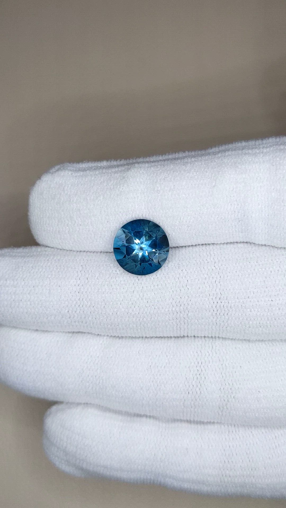4.19 Ct. London Blue Topaz from Brazil Size Video