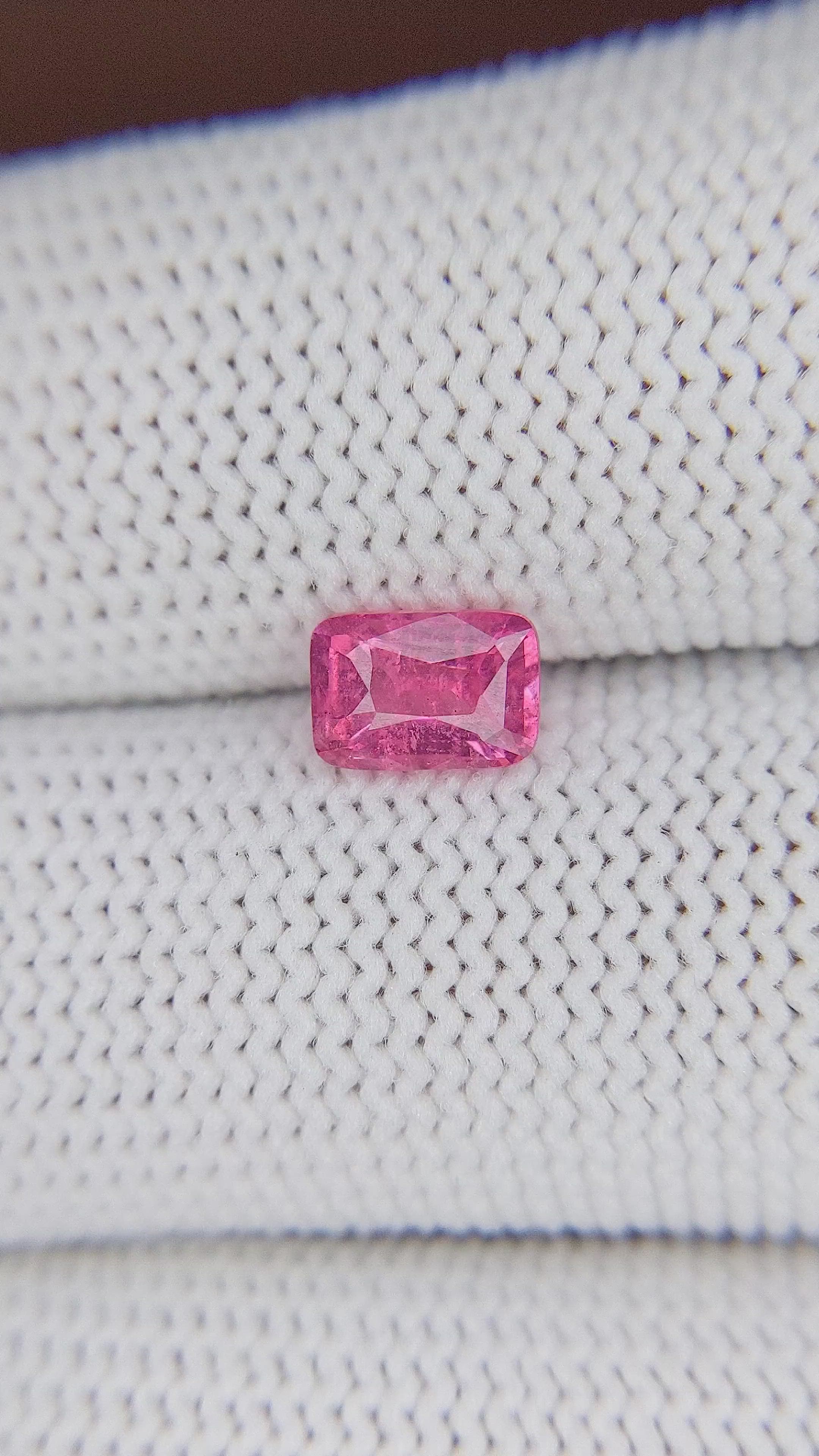 1.07 Ct. Pink Spinel from Tanzania Size Video