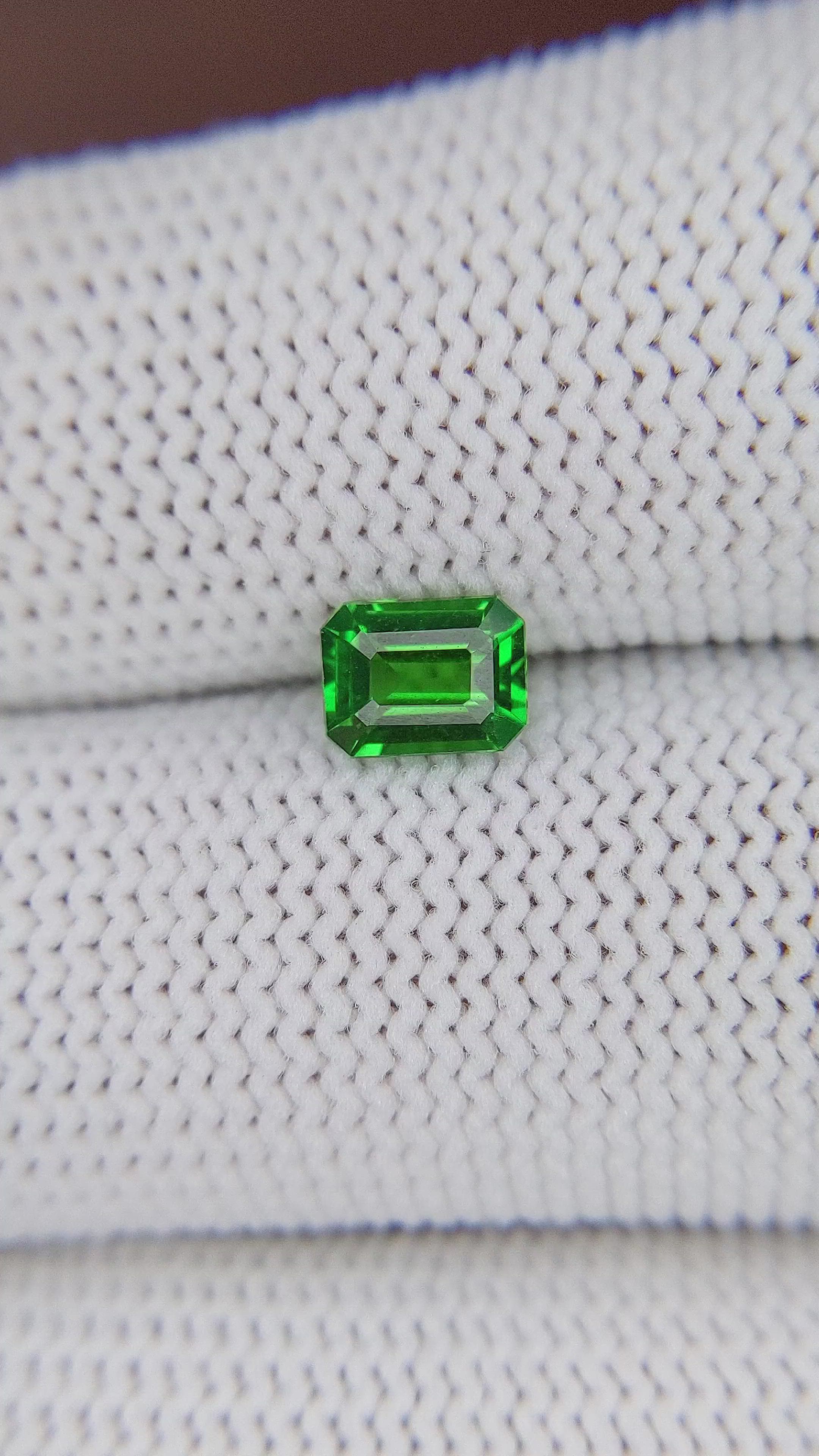 0.87 Ct. Tsavorite Garnet from Tanzania Size Video