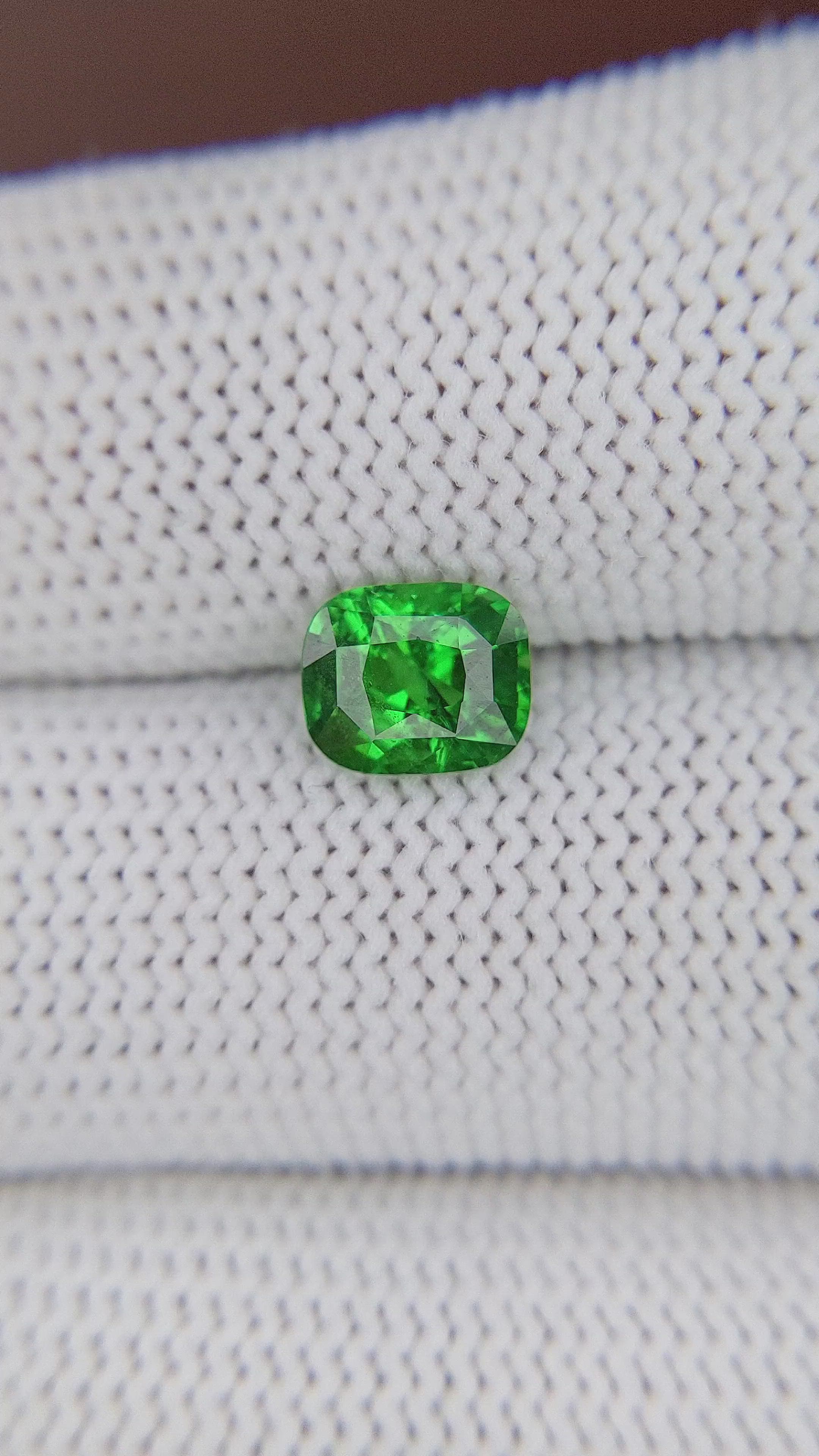 1.66 Ct. Tsavorite Garnet from Tanzania Size Video