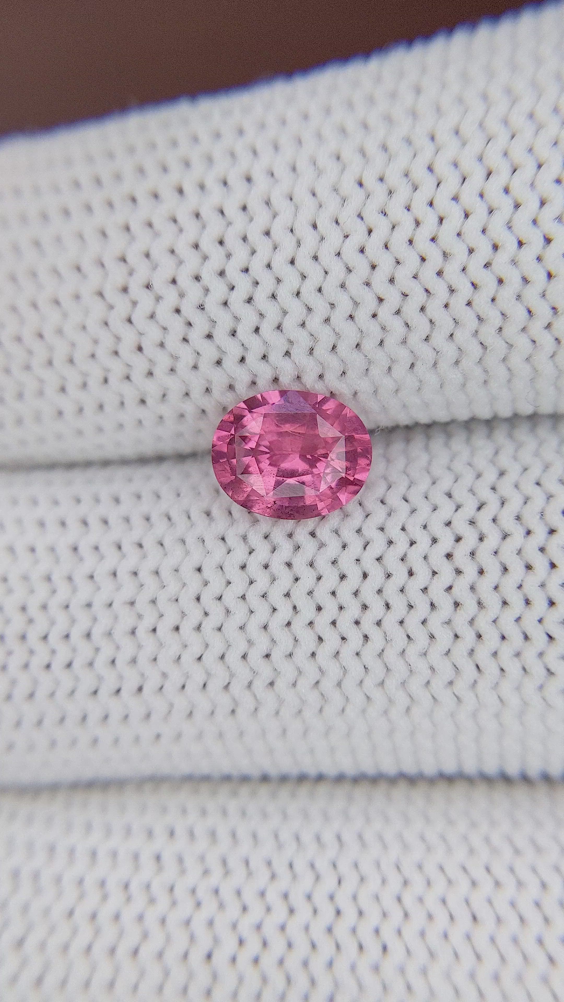 1.20 Ct. Purplish Pink Spinel from Tanzania Size Video