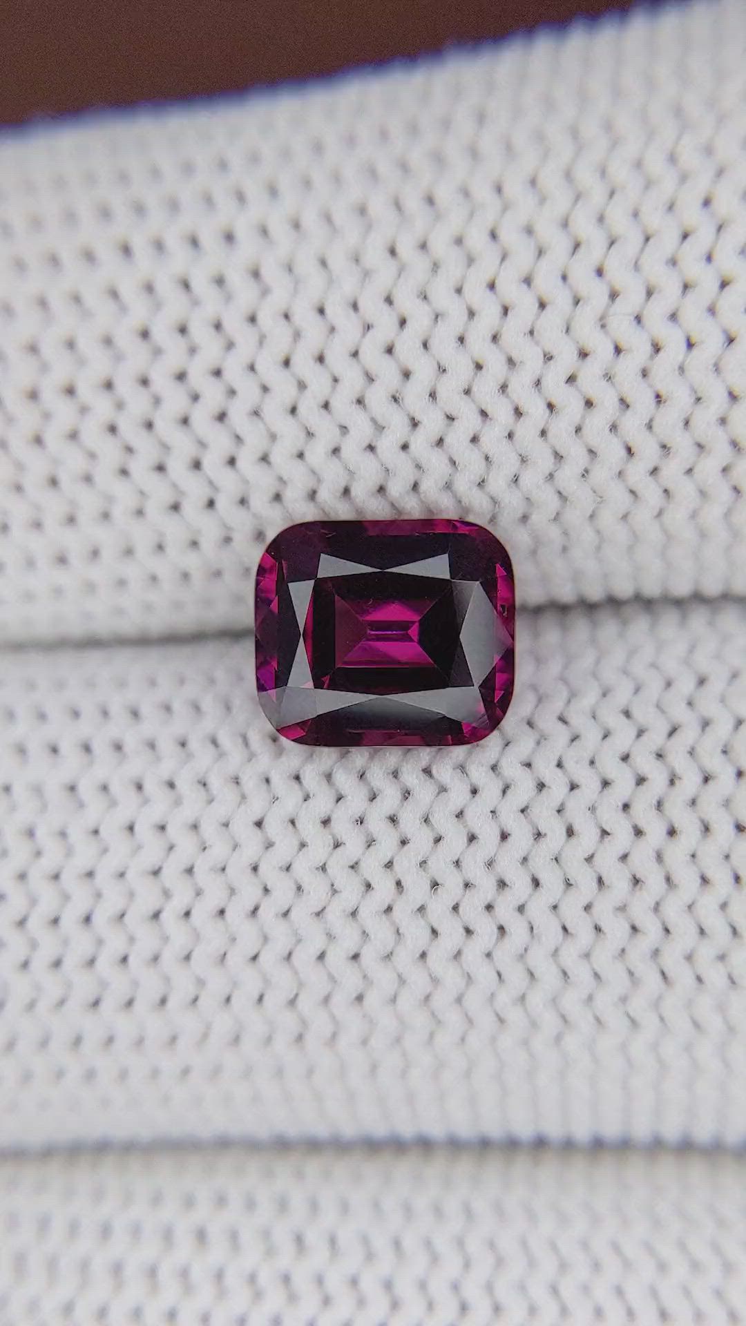 2.65 Ct. Purplish Pink Garnet from Tanzania Size Video