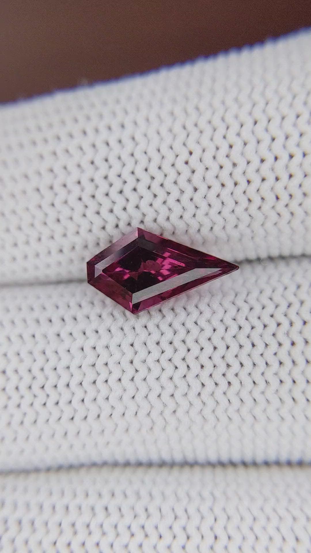 2.30 Ct. Purplish Pink Garnet from Tanzania Size Video