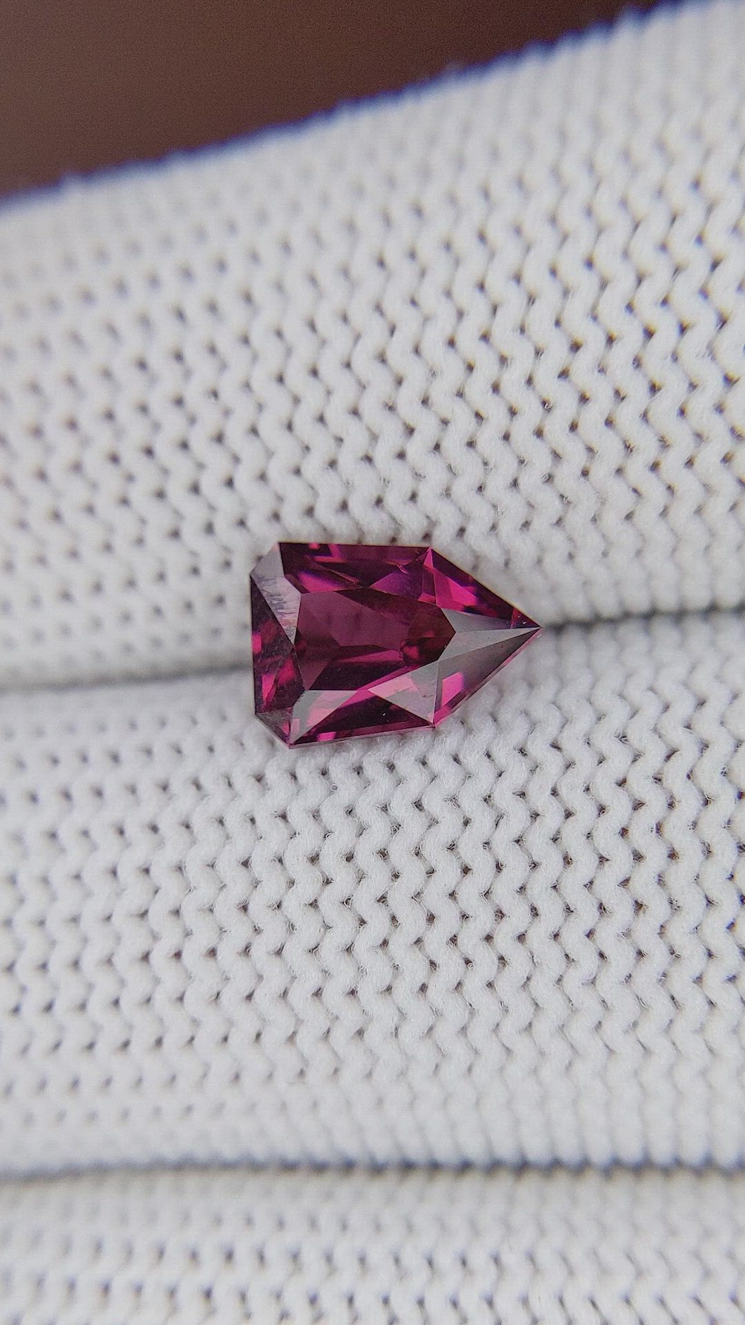 1.92 Ct. Purplish Pink Garnet from Tanzania Size Video