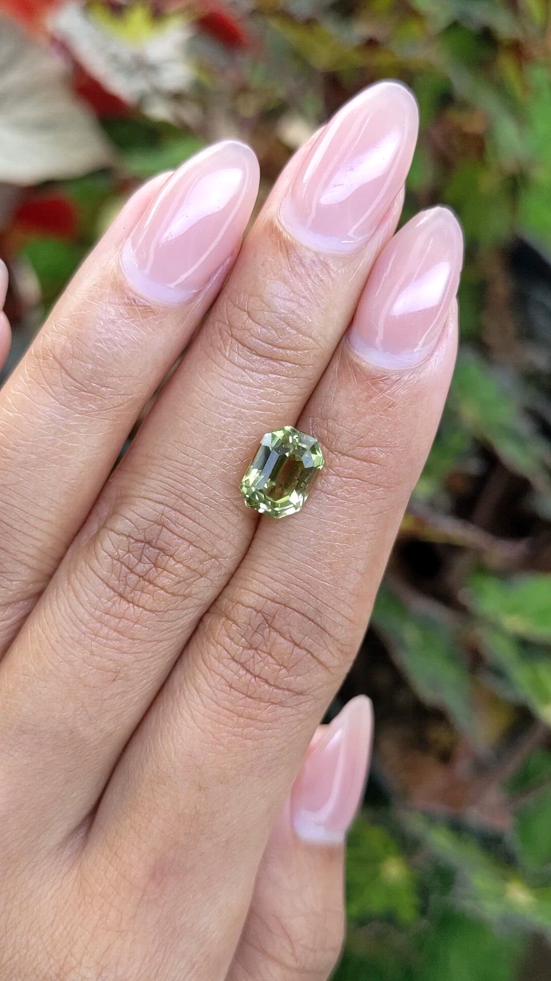 3.30 Ct. Green Chrysoberyl from Ceylon (Sri Lanka) Size Video