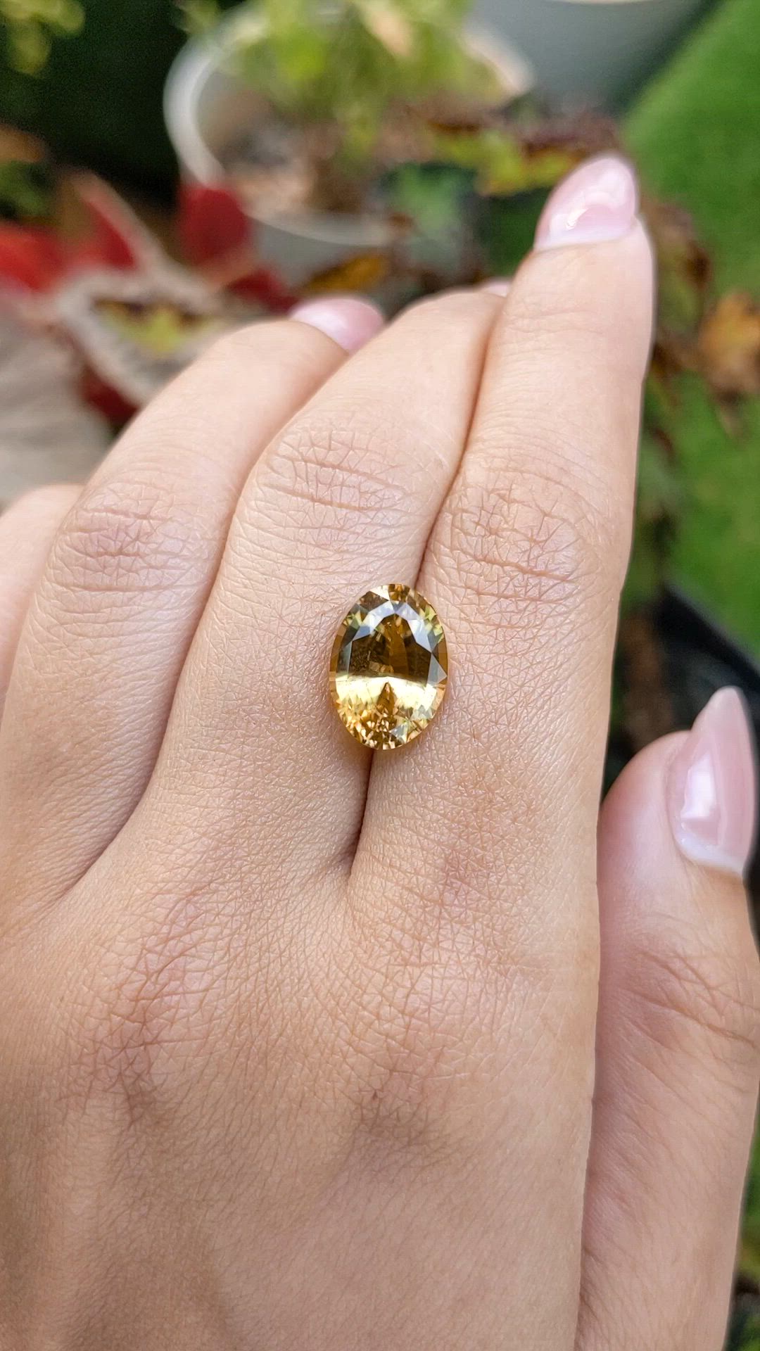6.22 Ct. Golden Brown Sinhalite from Ceylon (Sri Lanka) Size Video