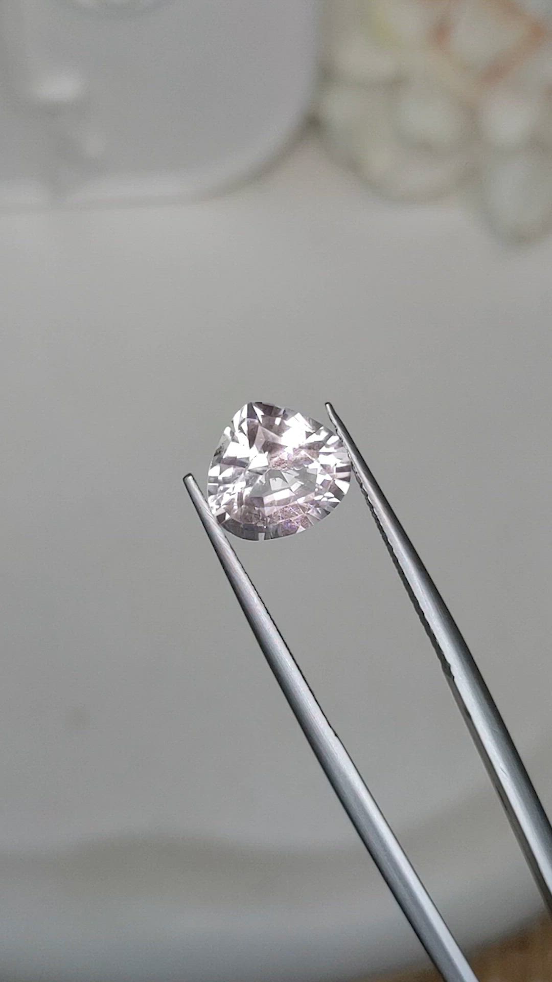 2.45 Ct. Pink Morganite from Madagascar Size Video