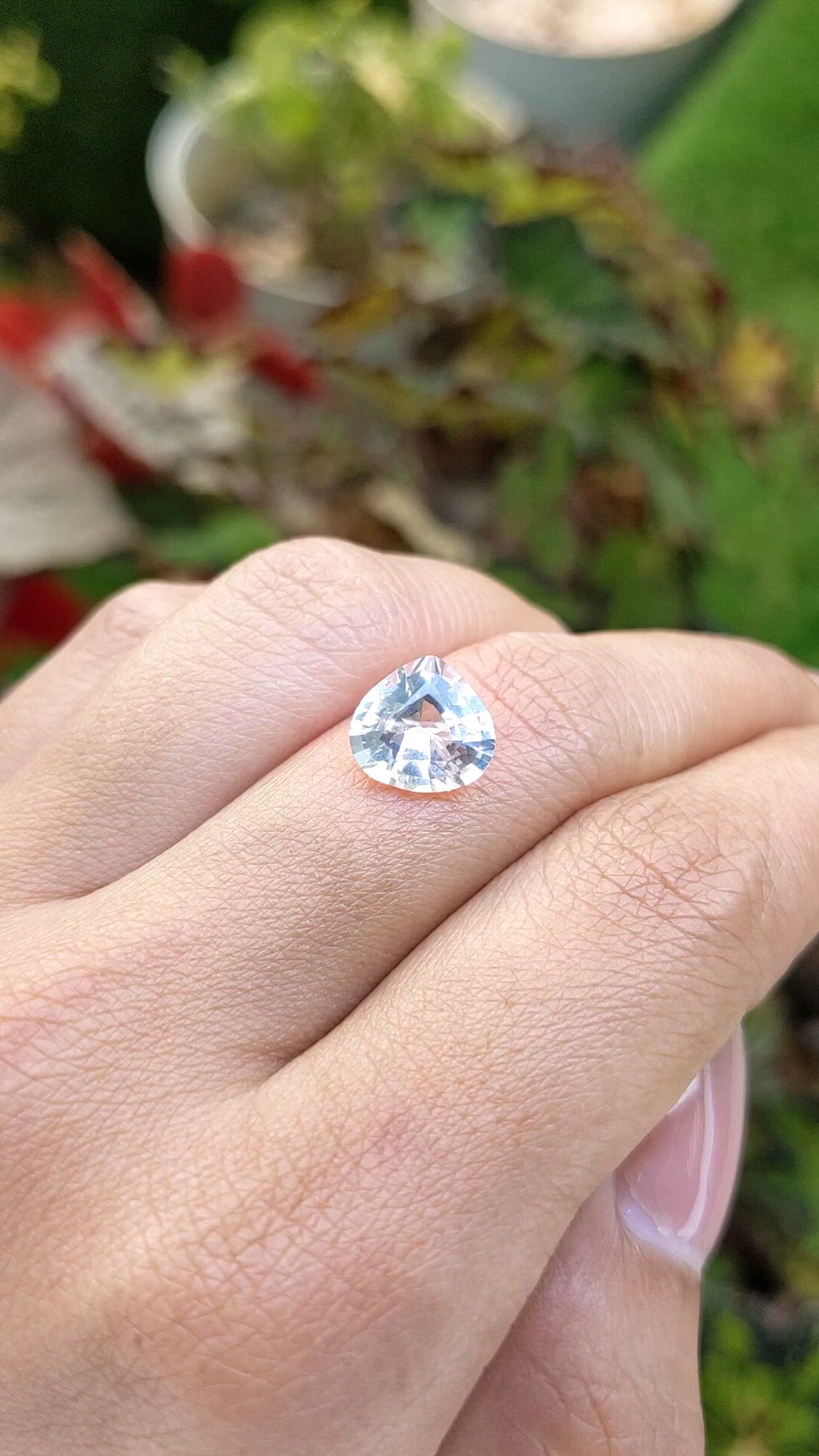 2.45 Ct. Pink Morganite from Madagascar Size Video