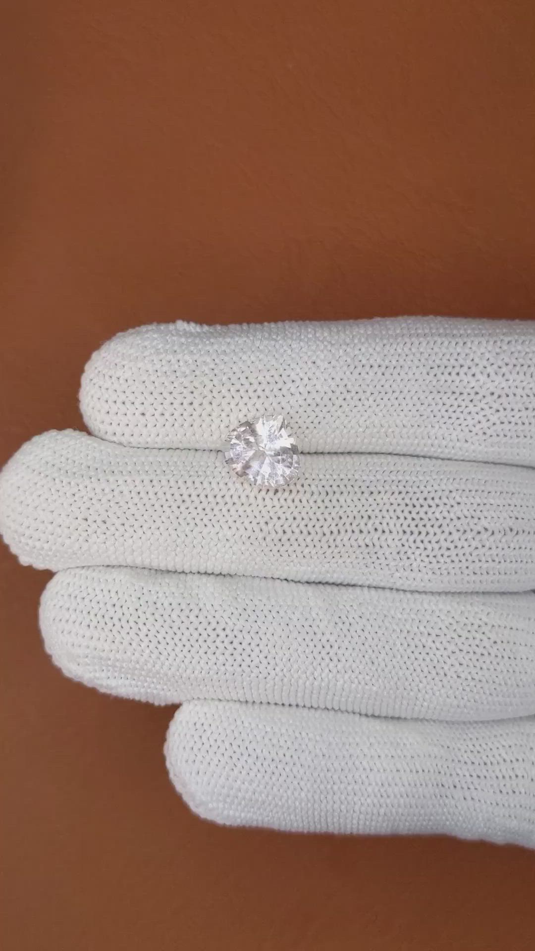 2.45 Ct. Pink Morganite from Madagascar Size Video