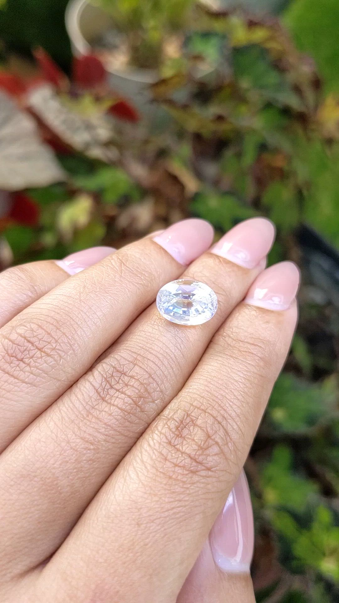 4.29 Ct. Rainbow Moonstone from Ceylon (Sri Lanka) Size Video