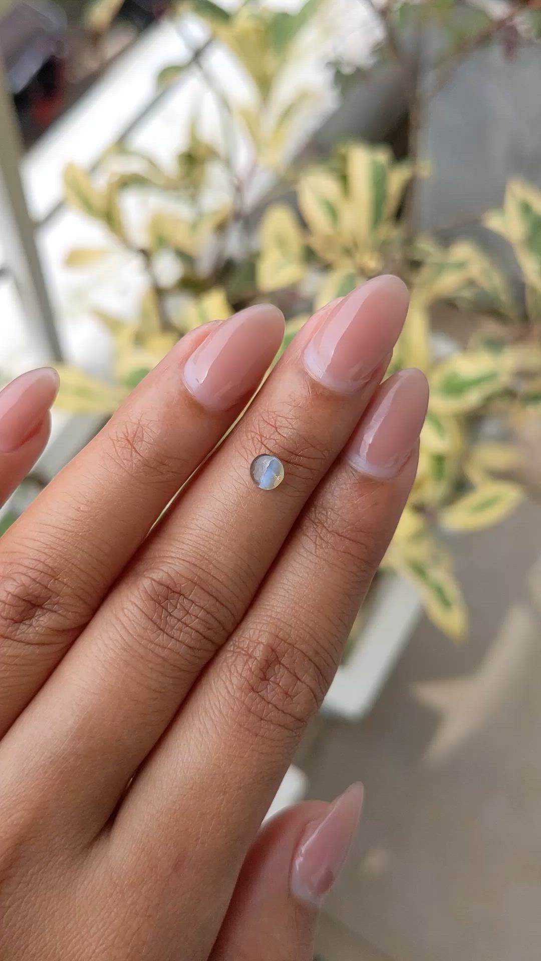 0.49 Ct. Cabochon Alexandrite from Ceylon (Sri Lanka) Size Video