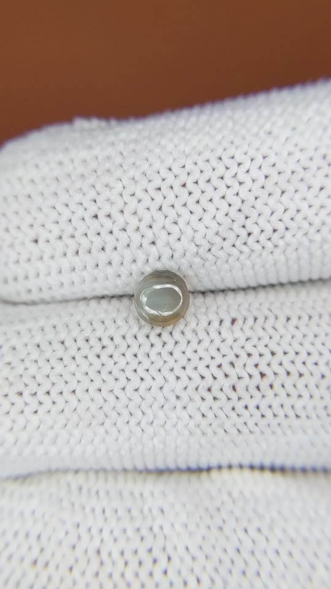 0.49 Ct. Cabochon Alexandrite from Ceylon (Sri Lanka) Size Video