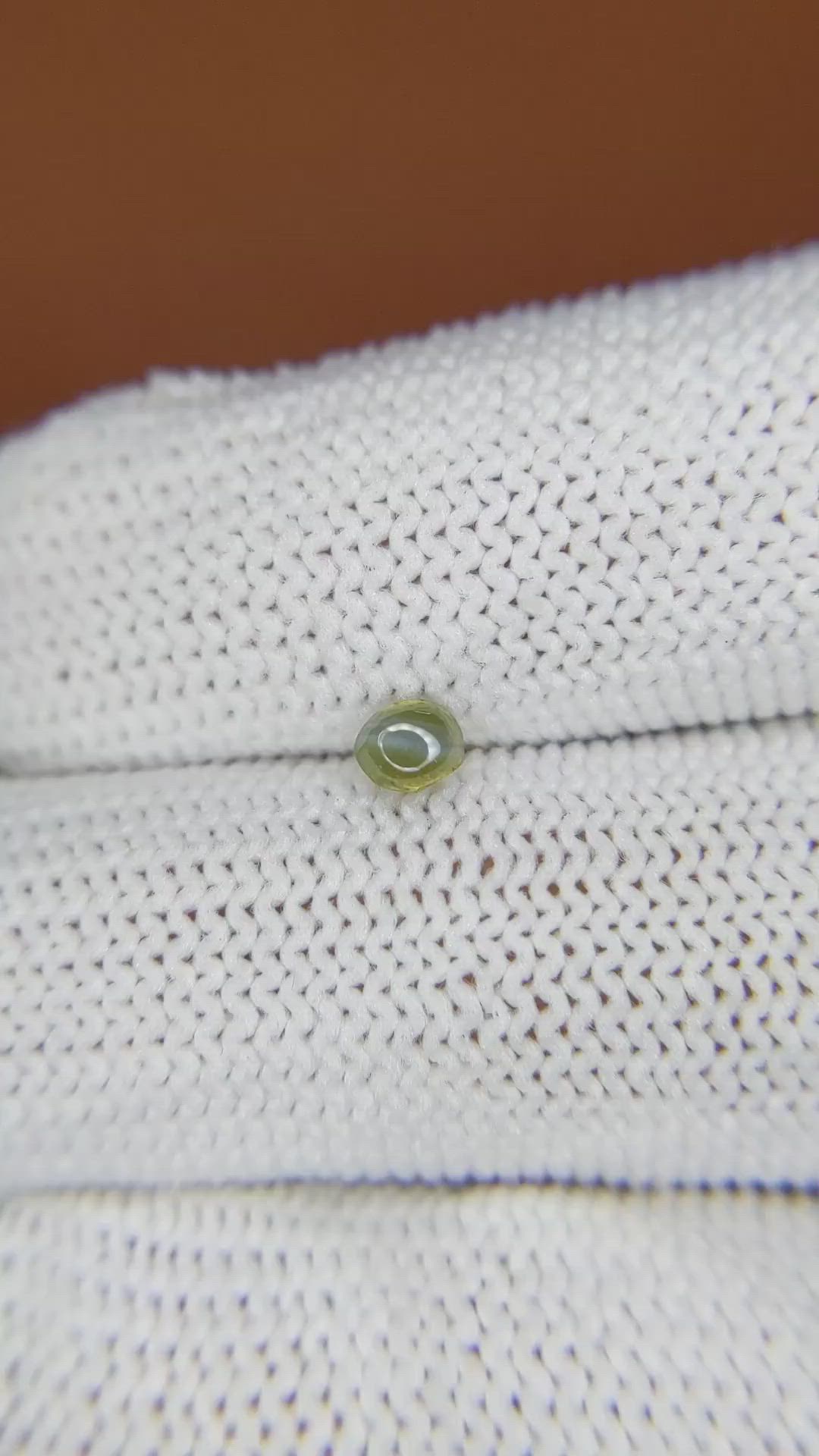 0.34 Ct. Cabochon Alexandrite from Ceylon (Sri Lanka) Size Video