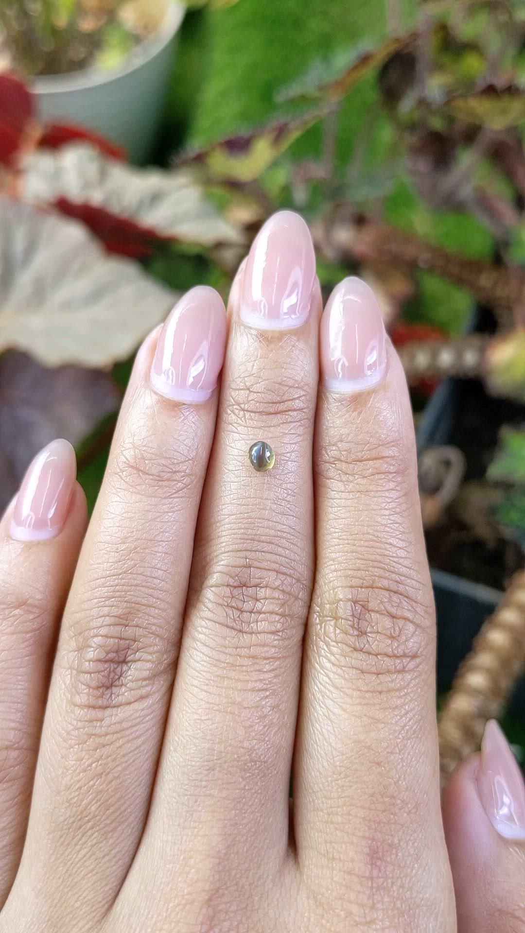 0.34 Ct. Cabochon Alexandrite from Ceylon (Sri Lanka) Size Video