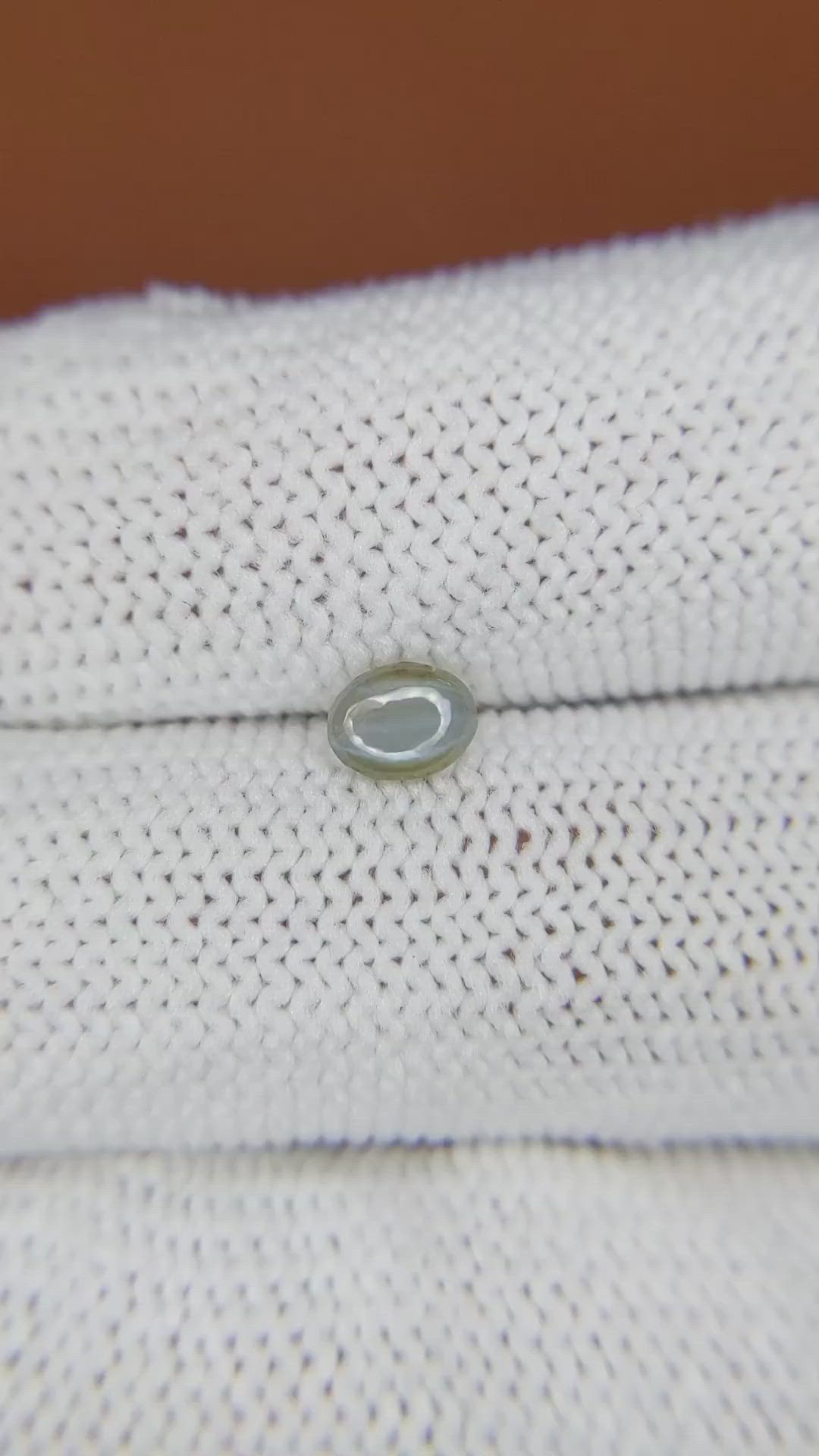 0.48 Ct. Cabochon Alexandrite from Ceylon (Sri Lanka) Size Video