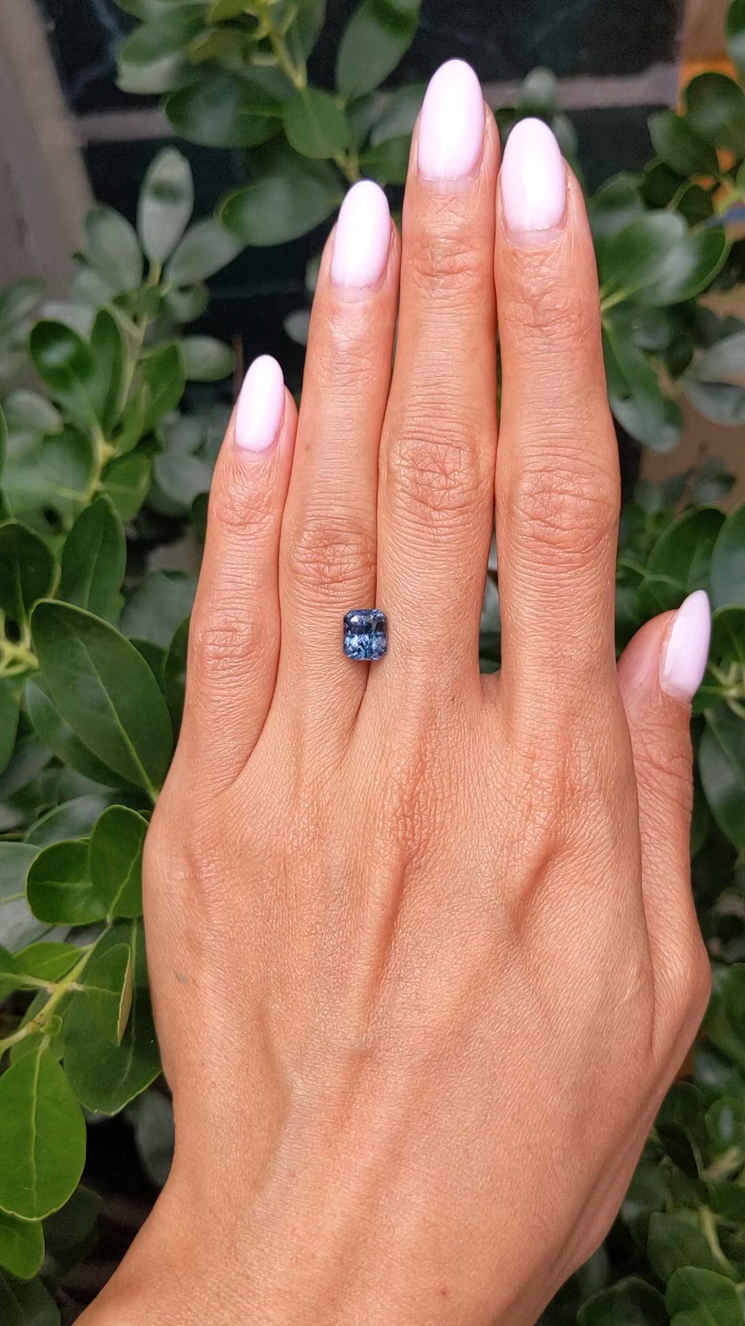 2.18 Ct. Greyish Blue Spinel from Ceylon (Sri Lanka) Size Video