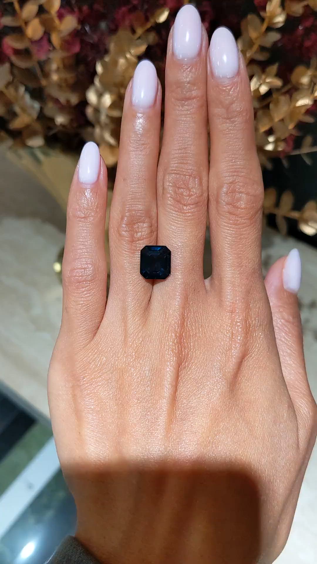 5.06 Ct. Blue Spinel from Ceylon (Sri Lanka) Size Video