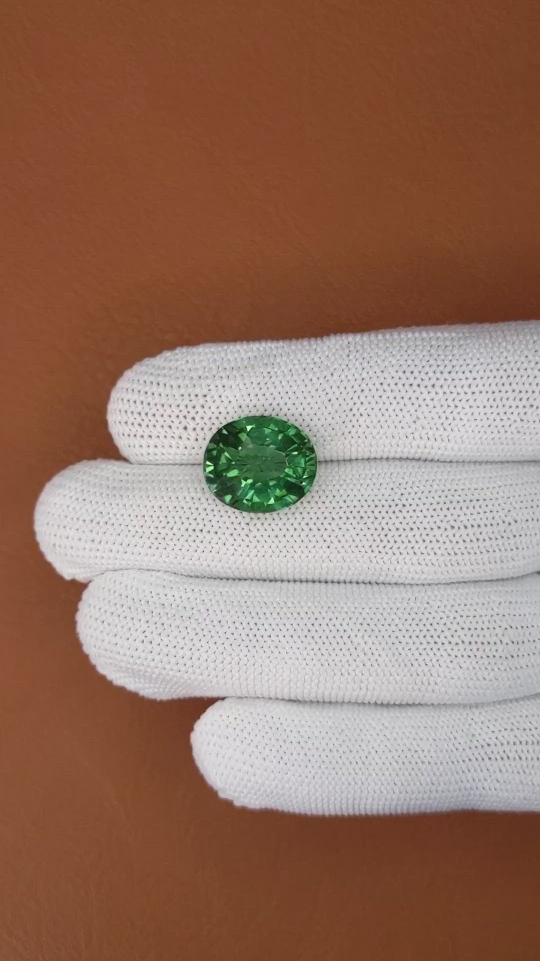 10.19 Ct. Bluish Green Prasiolite from Brazil Size Video