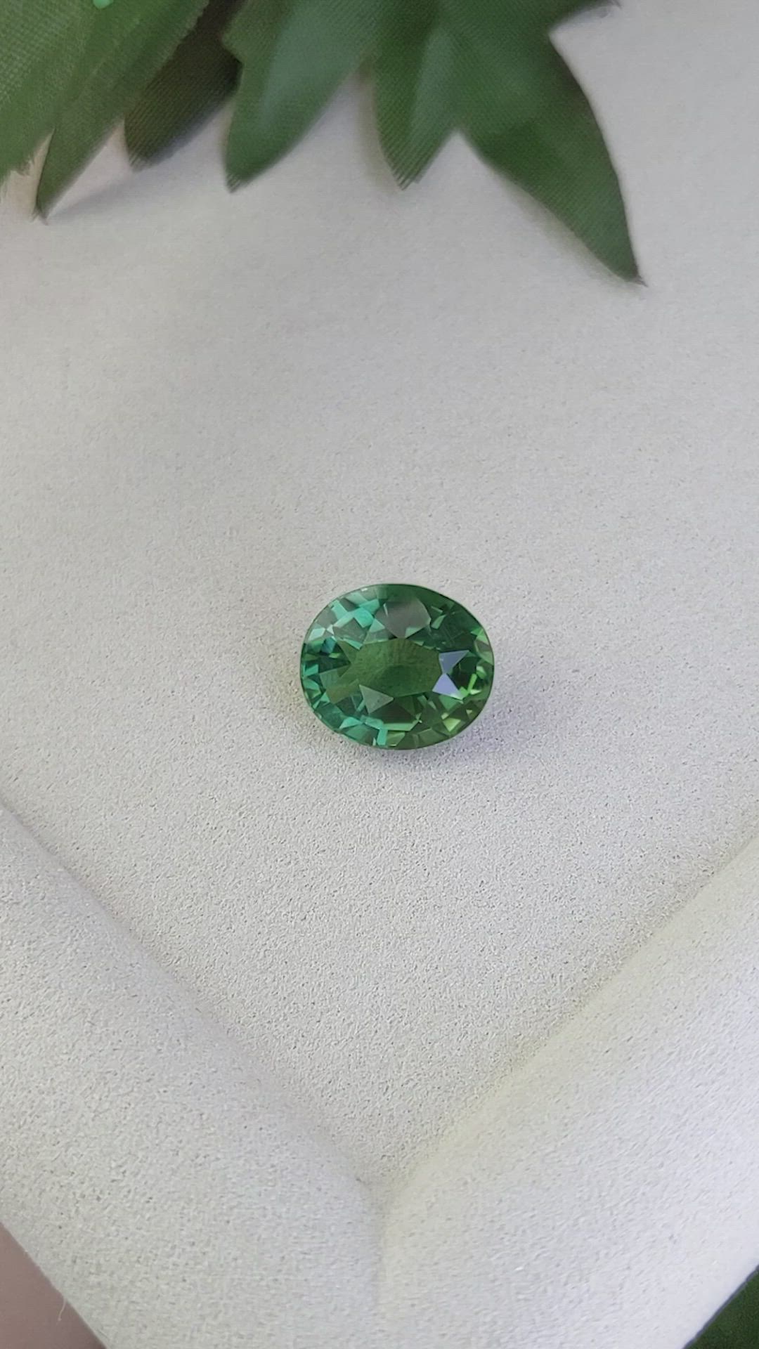 10.19 Ct. Bluish Green Prasiolite from Brazil Size Video