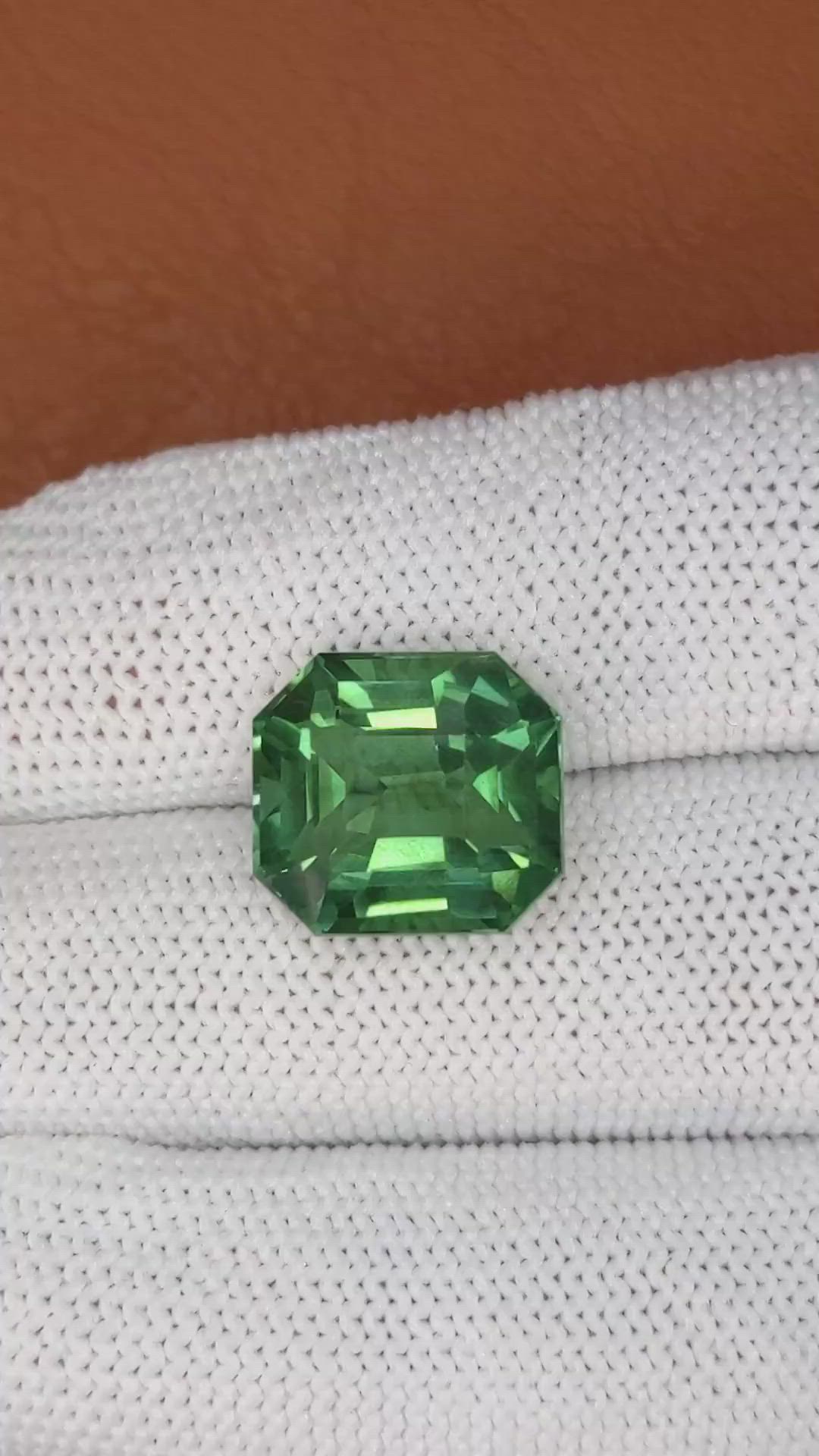10.50 Ct. Green Prasiolite from Brazil Size Video