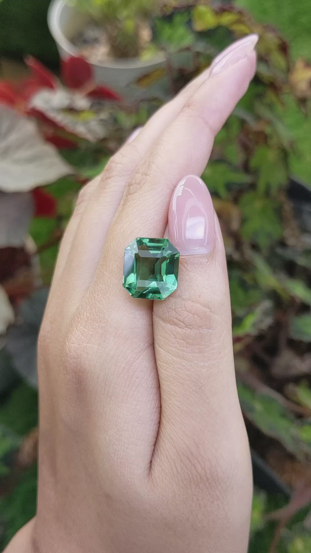 10.50 Ct. Green Prasiolite from Brazil Size Video