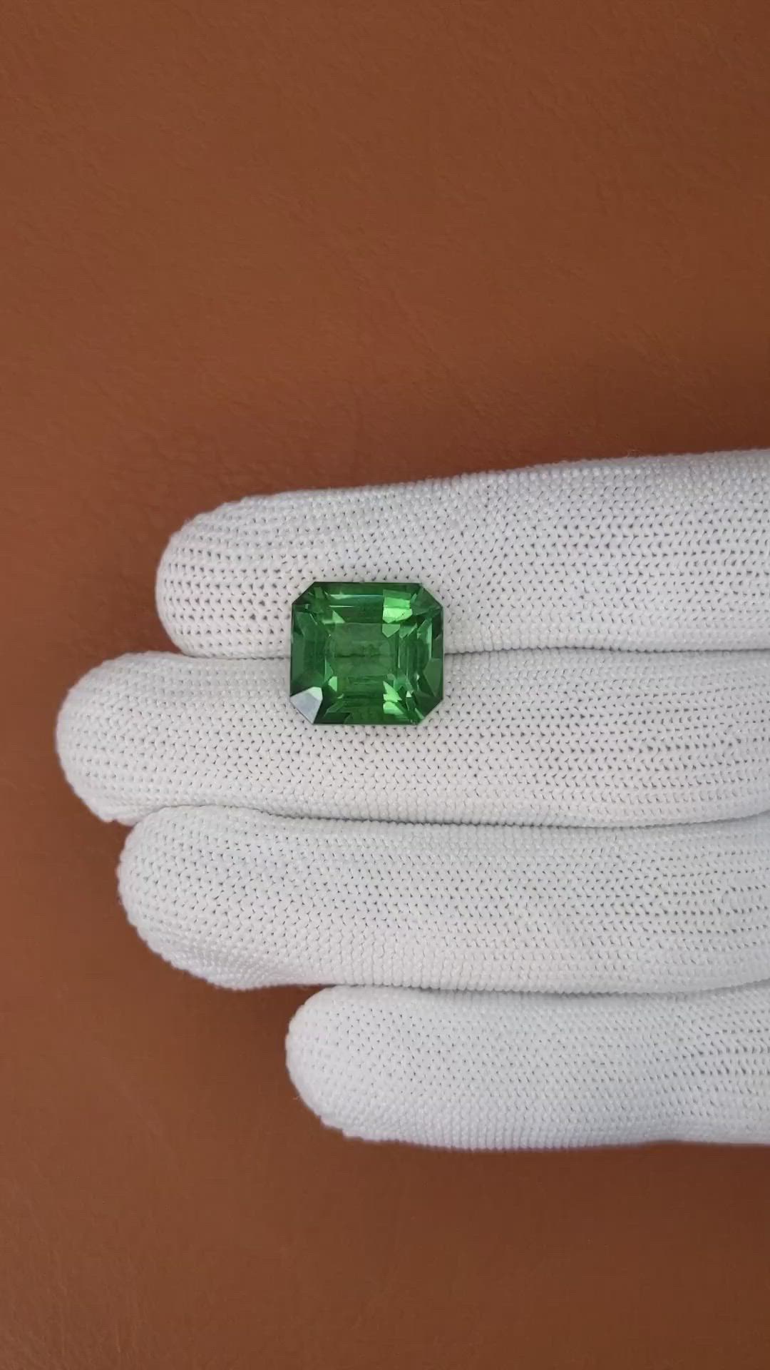 12.66 Ct. Green Prasiolite from Brazil Size Video