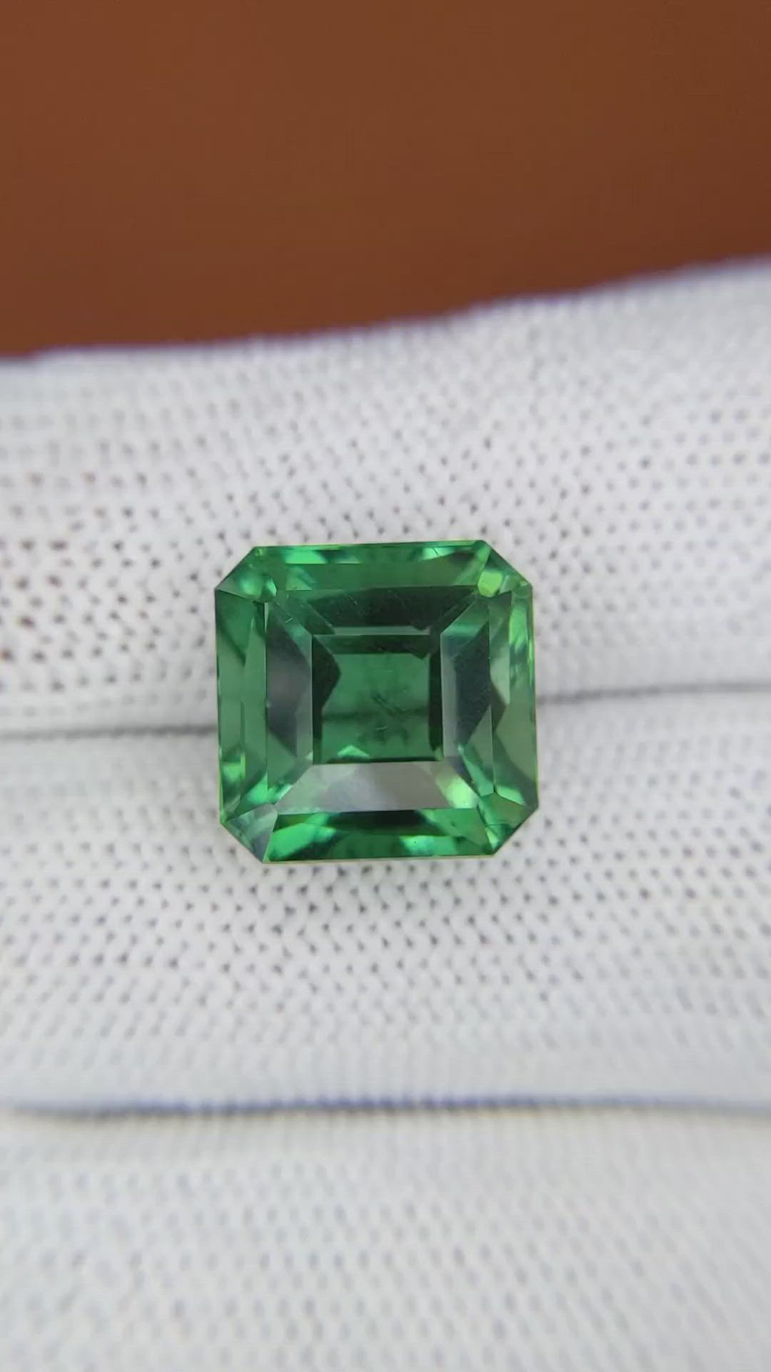 10.48 Ct. Green Prasiolite from Brazil Size Video