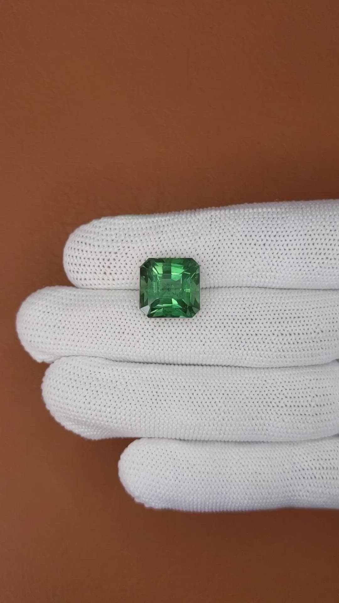 10.48 Ct. Green Prasiolite from Brazil Size Video
