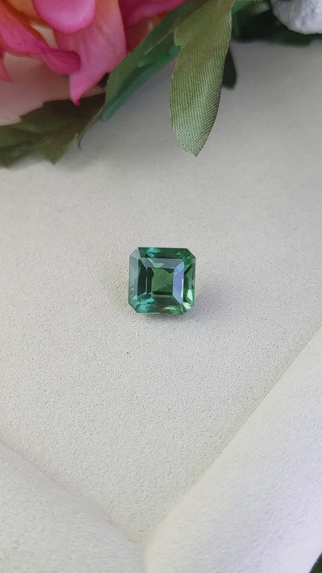 10.48 Ct. Green Prasiolite from Brazil Size Video