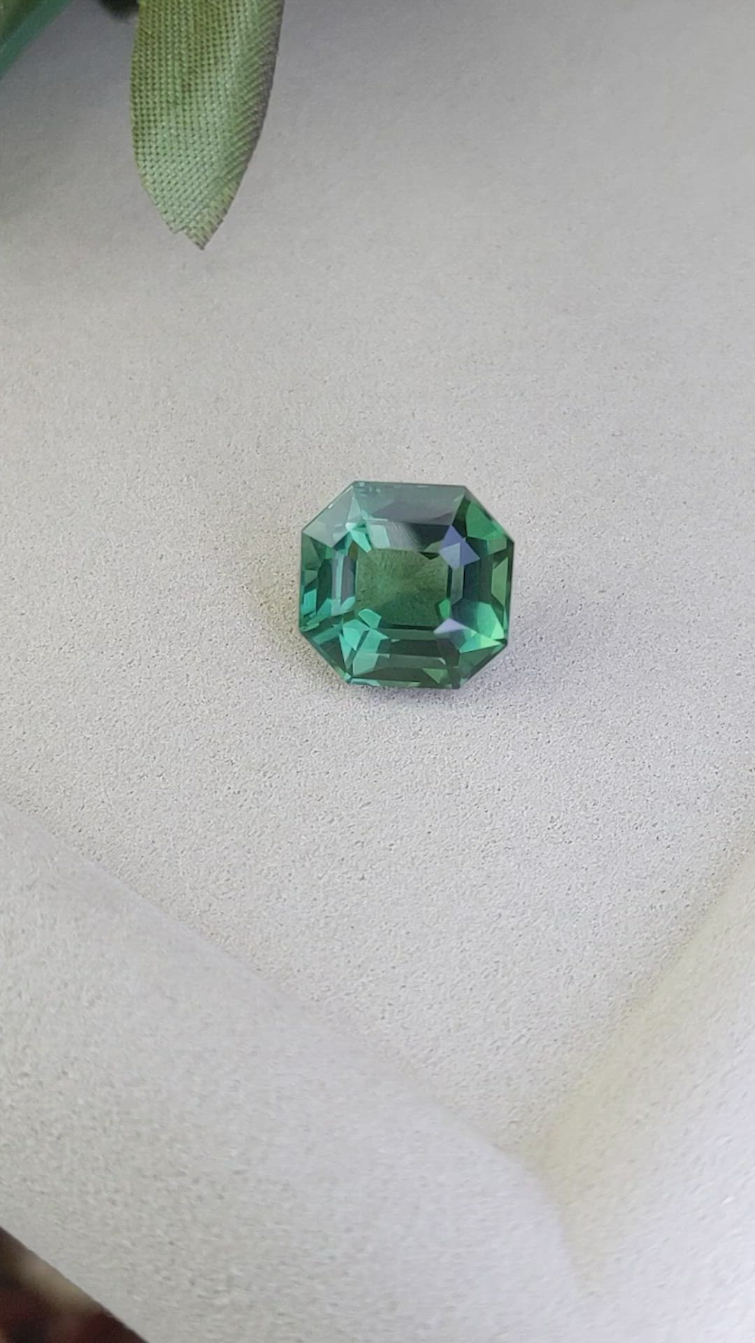 12.31 Ct. Green Prasiolite from Brazil Size Video