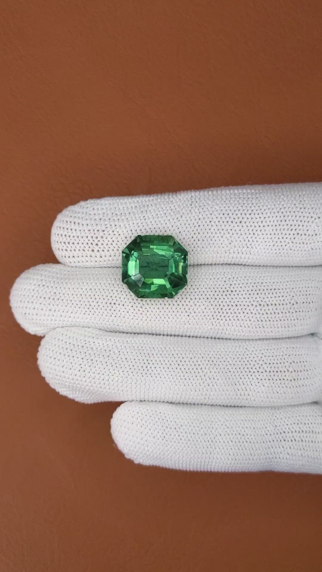 12.31 Ct. Green Prasiolite from Brazil Size Video