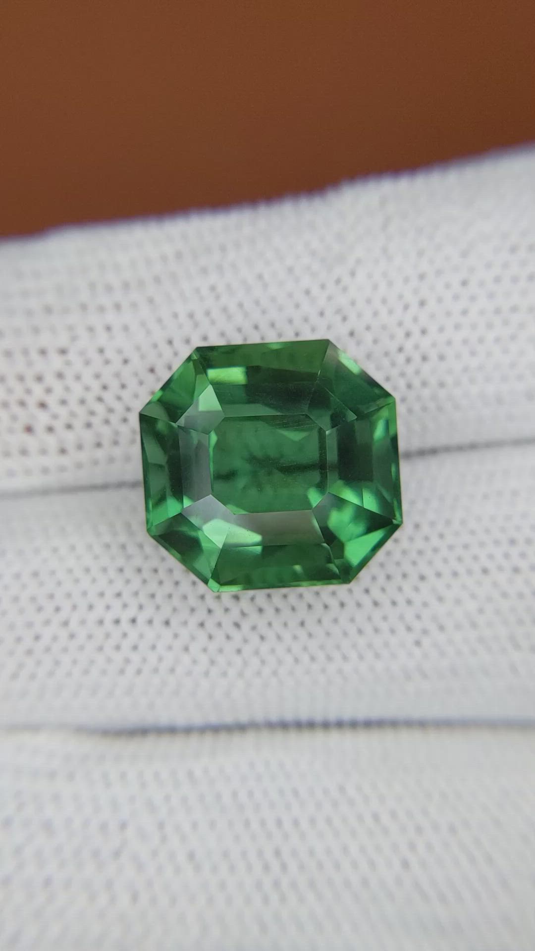 12.31 Ct. Green Prasiolite from Brazil Size Video