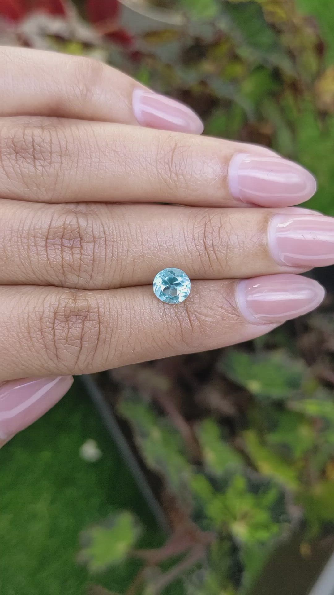 1.03 Ct. Swiss Blue Topaz from Brazil Size Video