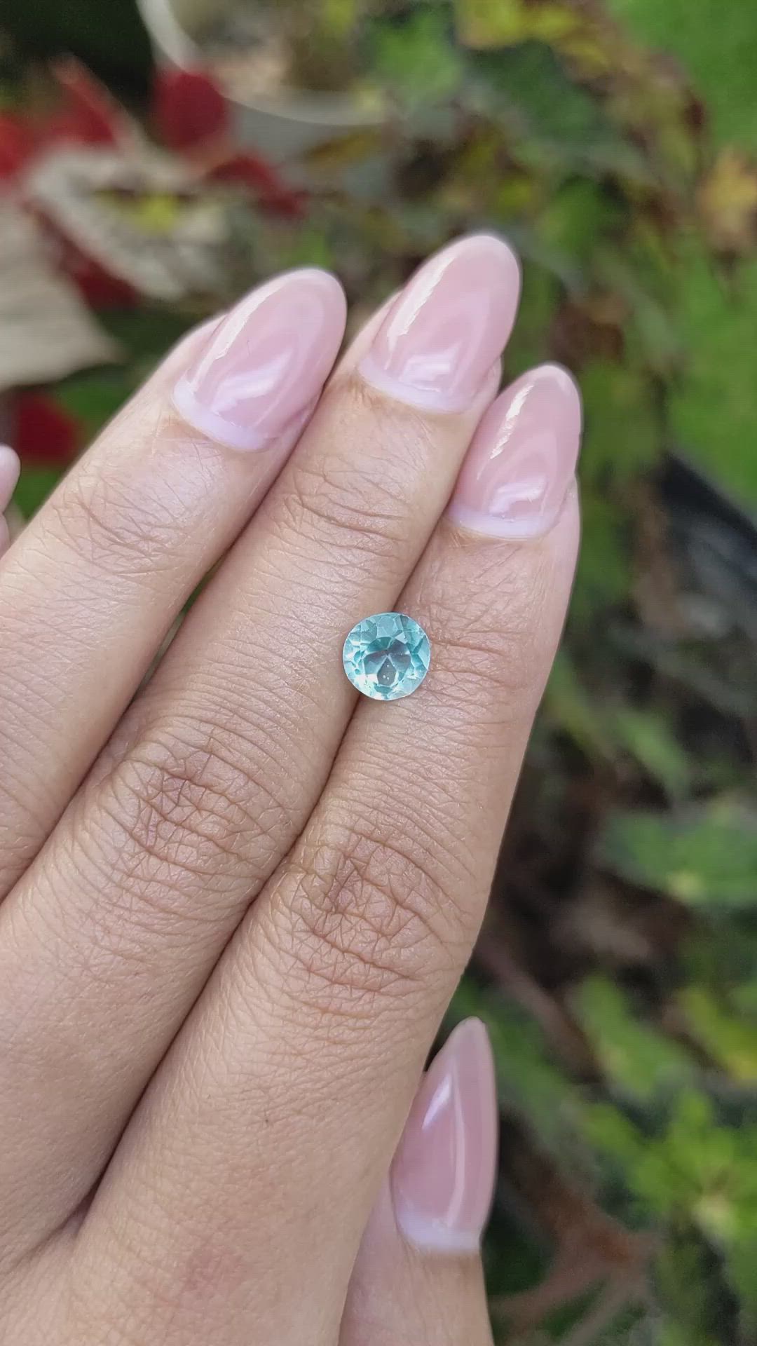 1.03 Ct. Swiss Blue Topaz from Brazil Size Video
