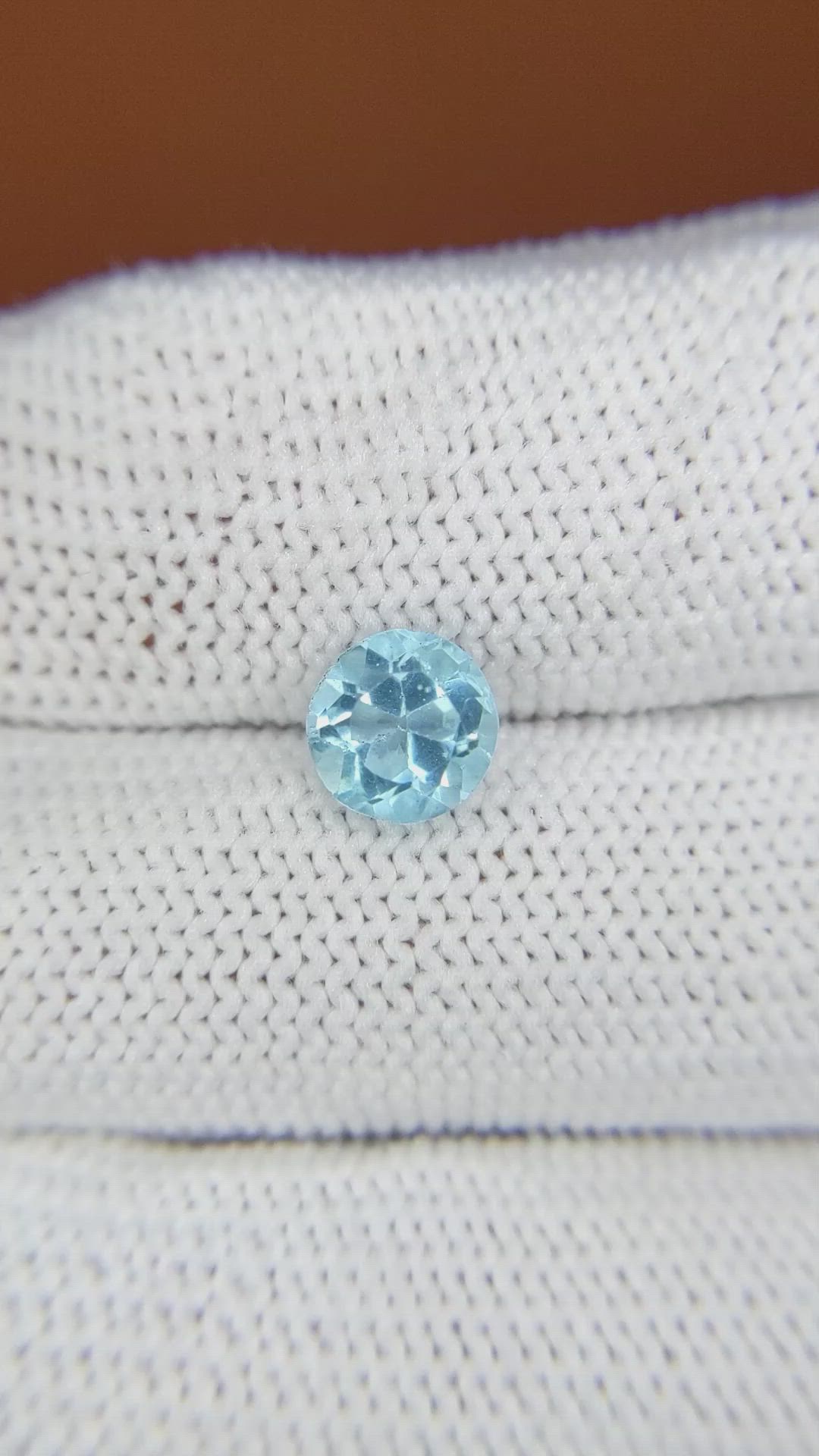 1.03 Ct. Swiss Blue Topaz from Brazil Size Video