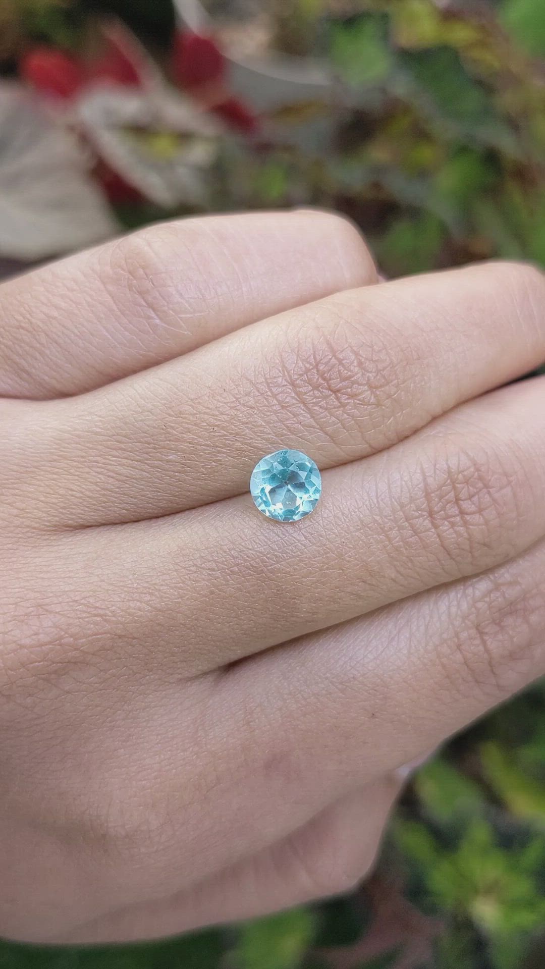 1.03 Ct. Swiss Blue Topaz from Brazil Size Video