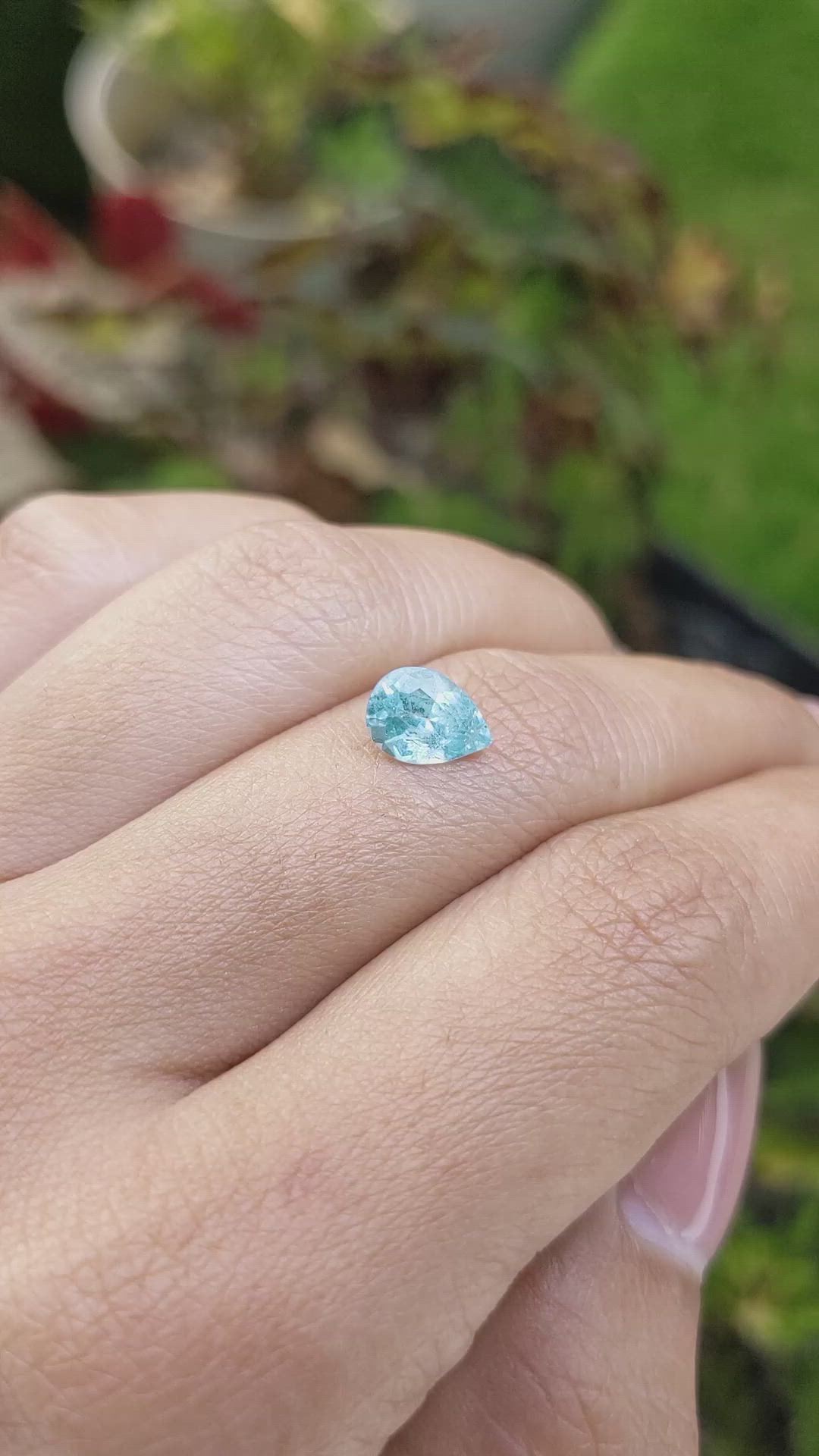 1.05 Ct. Sky Blue Topaz from Brazil Size Video