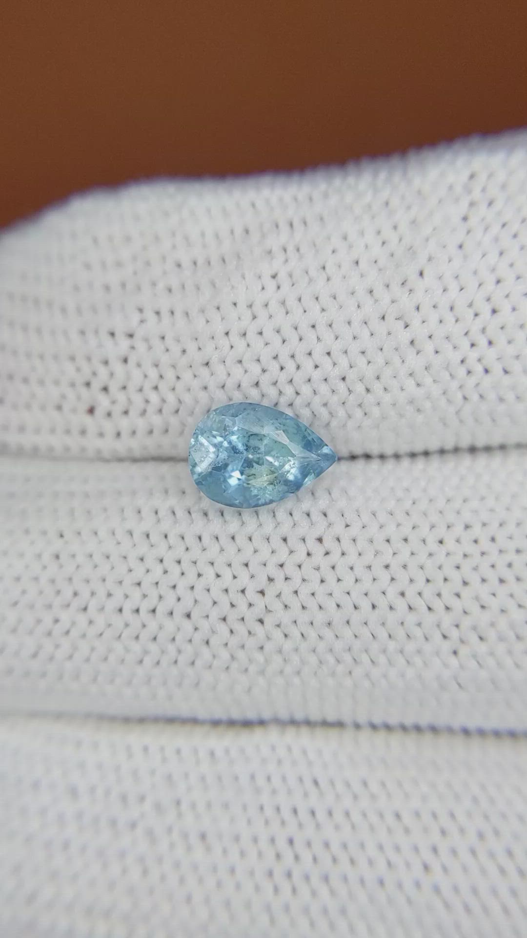 1.05 Ct. Sky Blue Topaz from Brazil Size Video