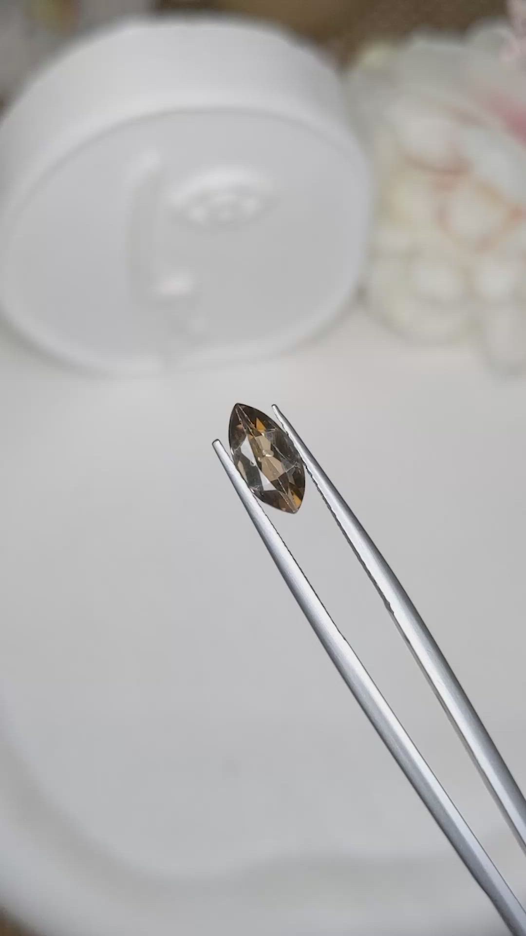 0.91 Ct. Brown Smoky Quartz from Ceylon (Sri Lanka) Size Video