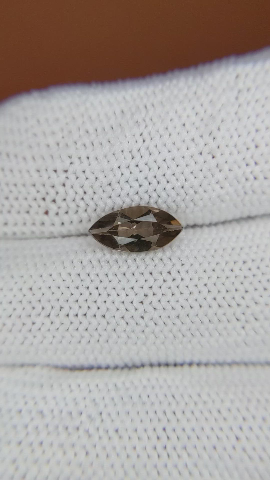 0.91 Ct. Brown Smoky Quartz from Ceylon (Sri Lanka) Size Video