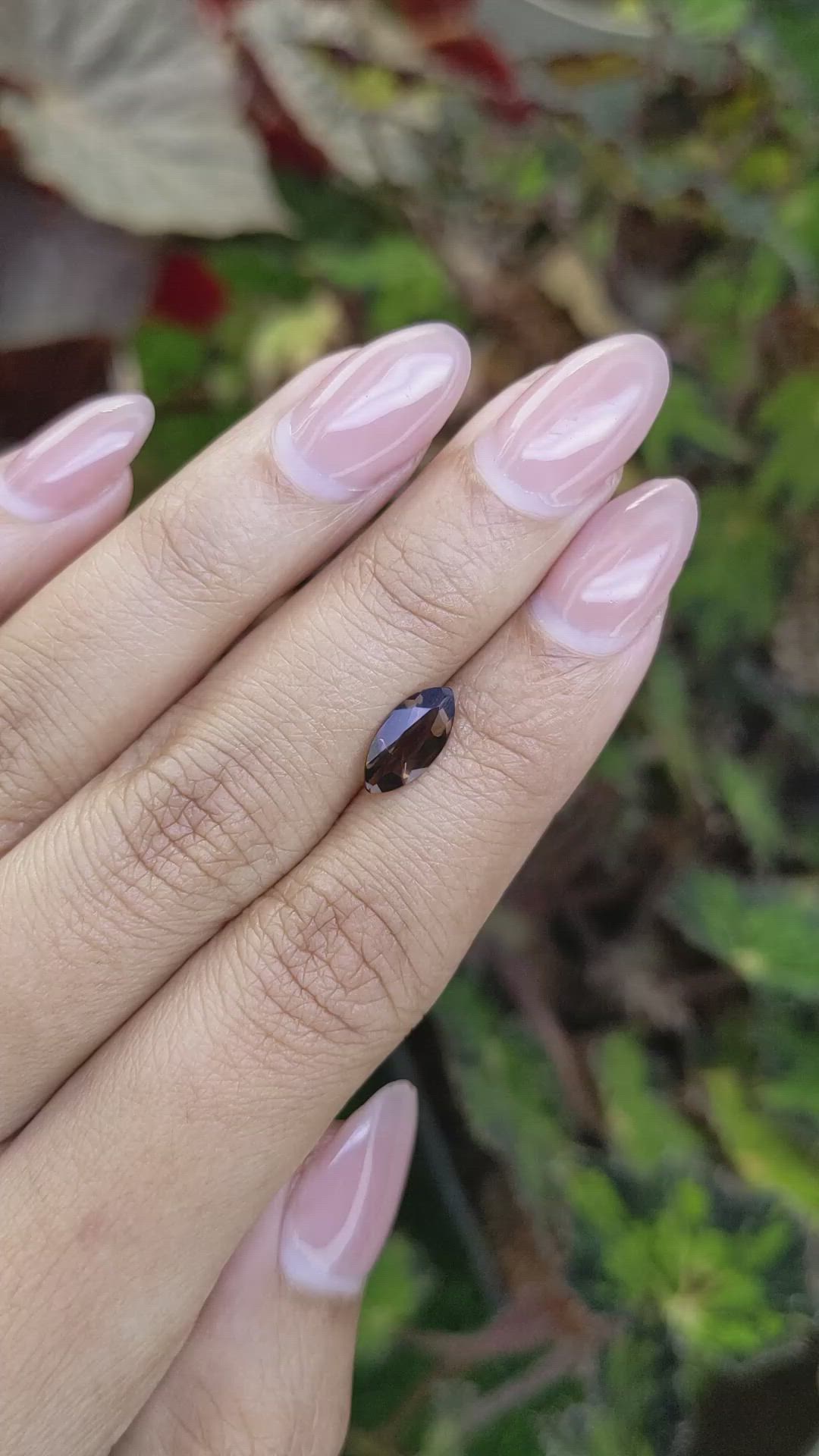 0.80 Ct. Brown Smoky Quartz from Ceylon (Sri Lanka) Size Video