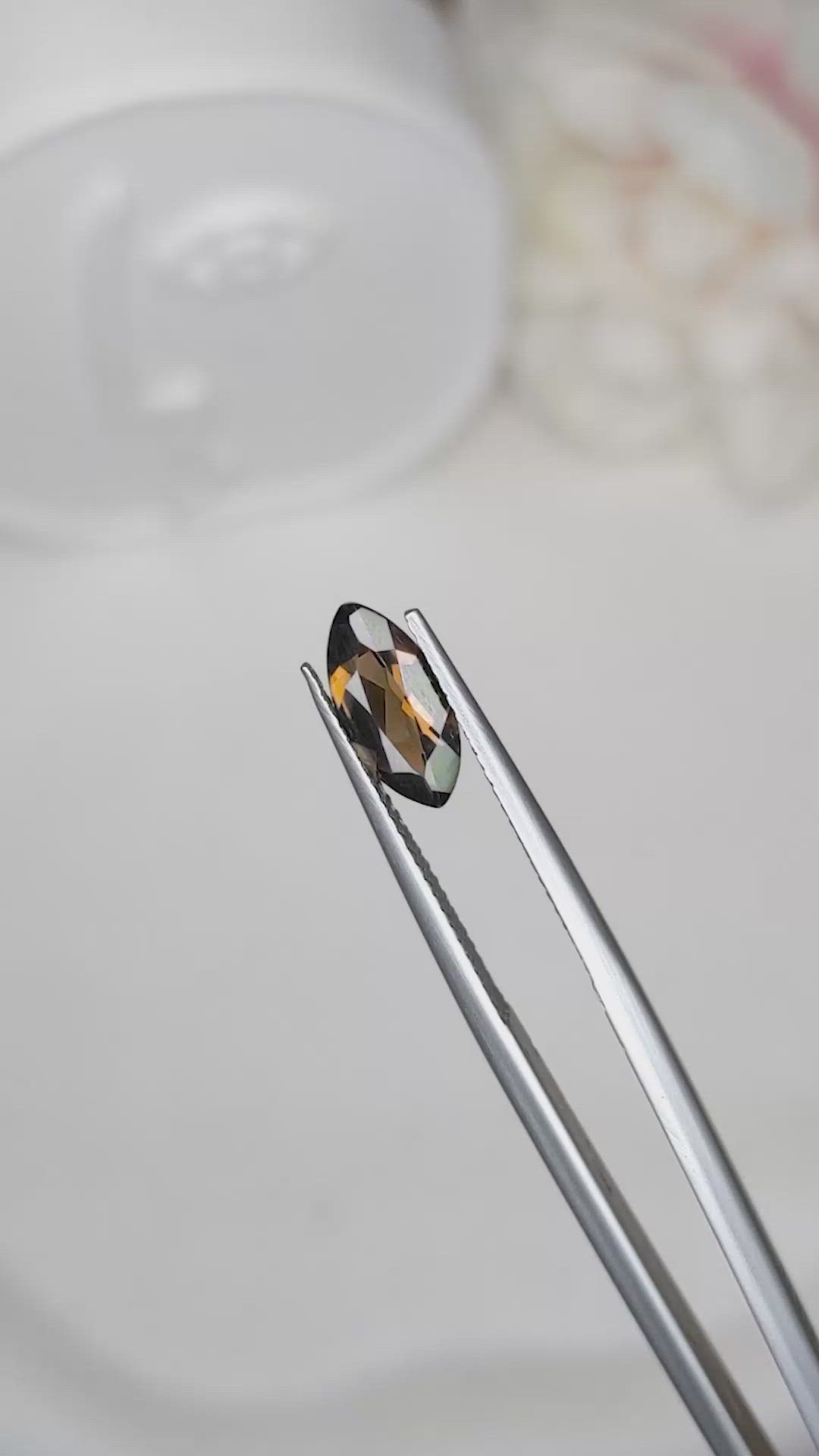 0.80 Ct. Brown Smoky Quartz from Ceylon (Sri Lanka) Size Video