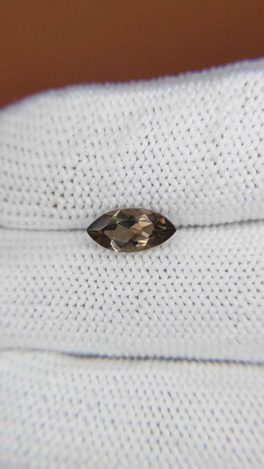 0.87 Ct. Brown Smoky Quartz from Ceylon (Sri Lanka) Size Video