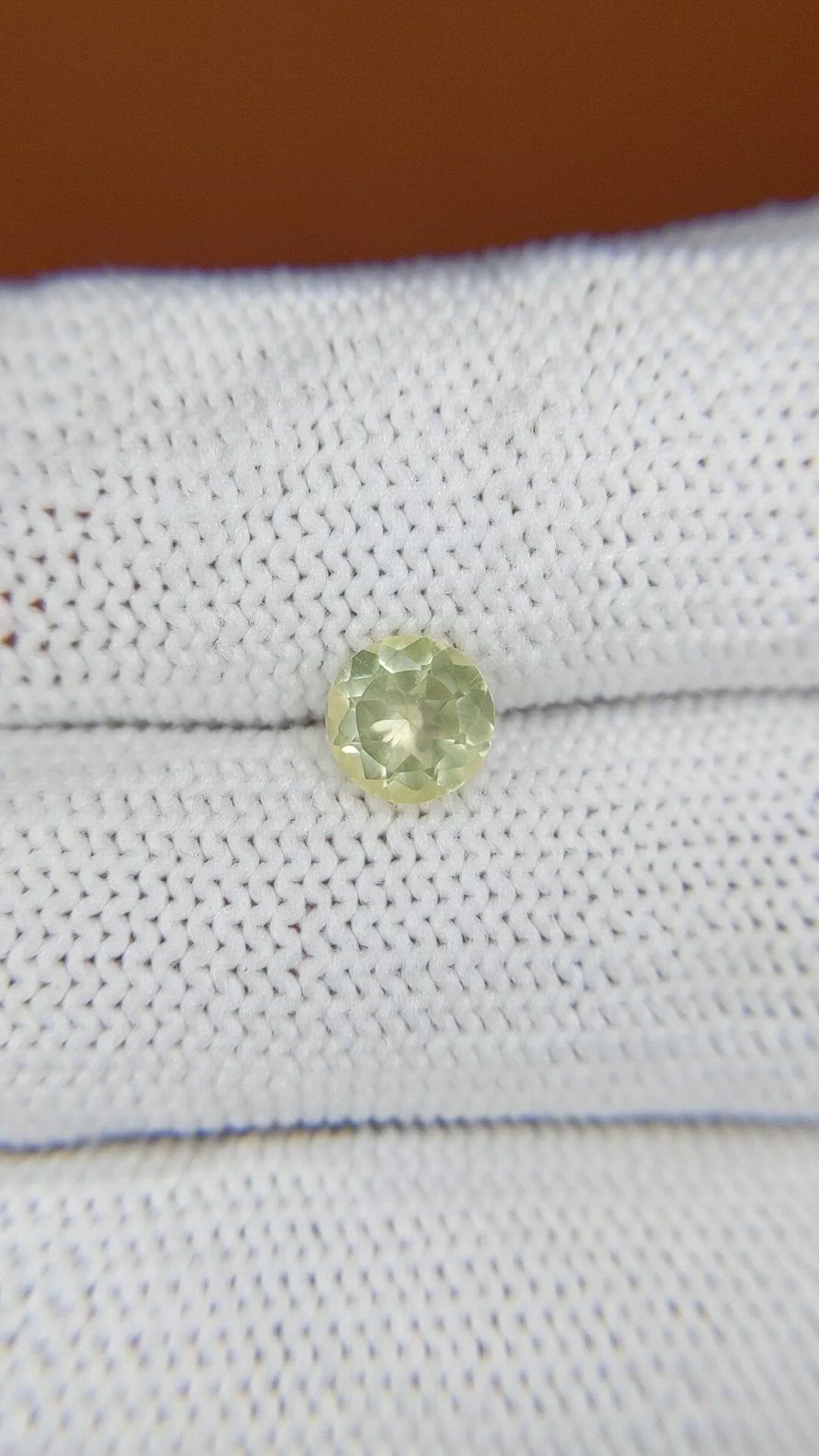 0.74 Ct. Lemon Quartz from Madagascar Size Video