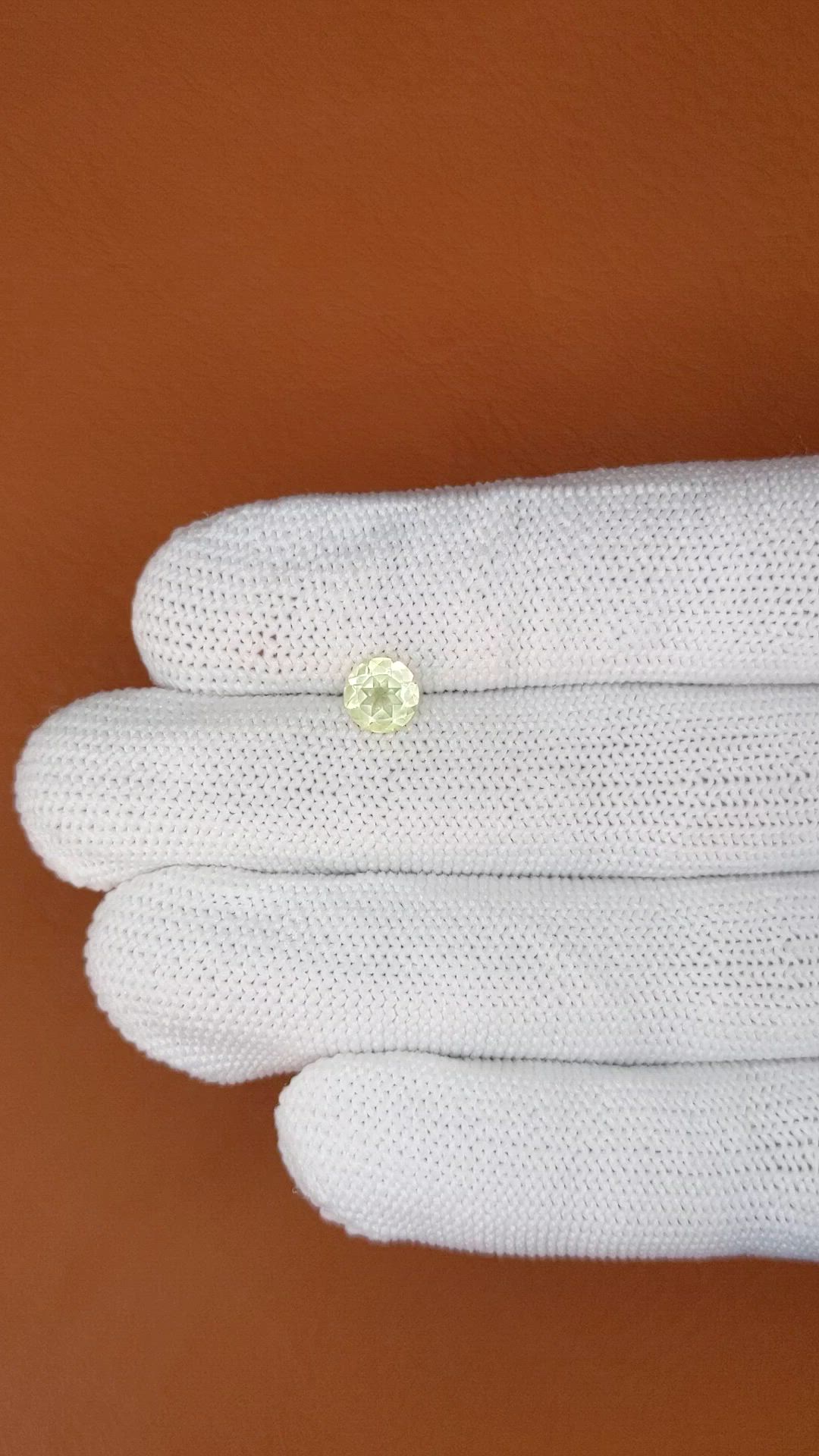 0.74 Ct. Lemon Quartz from Madagascar Size Video