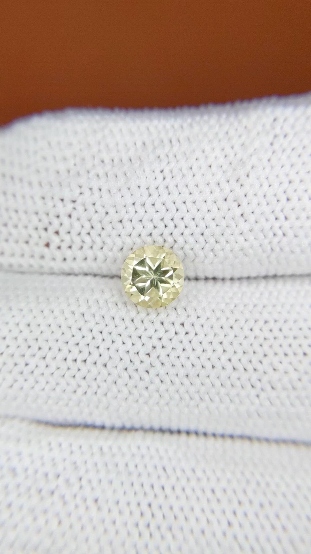 0.82 Ct. Lemon Quartz from Madagascar Size Video