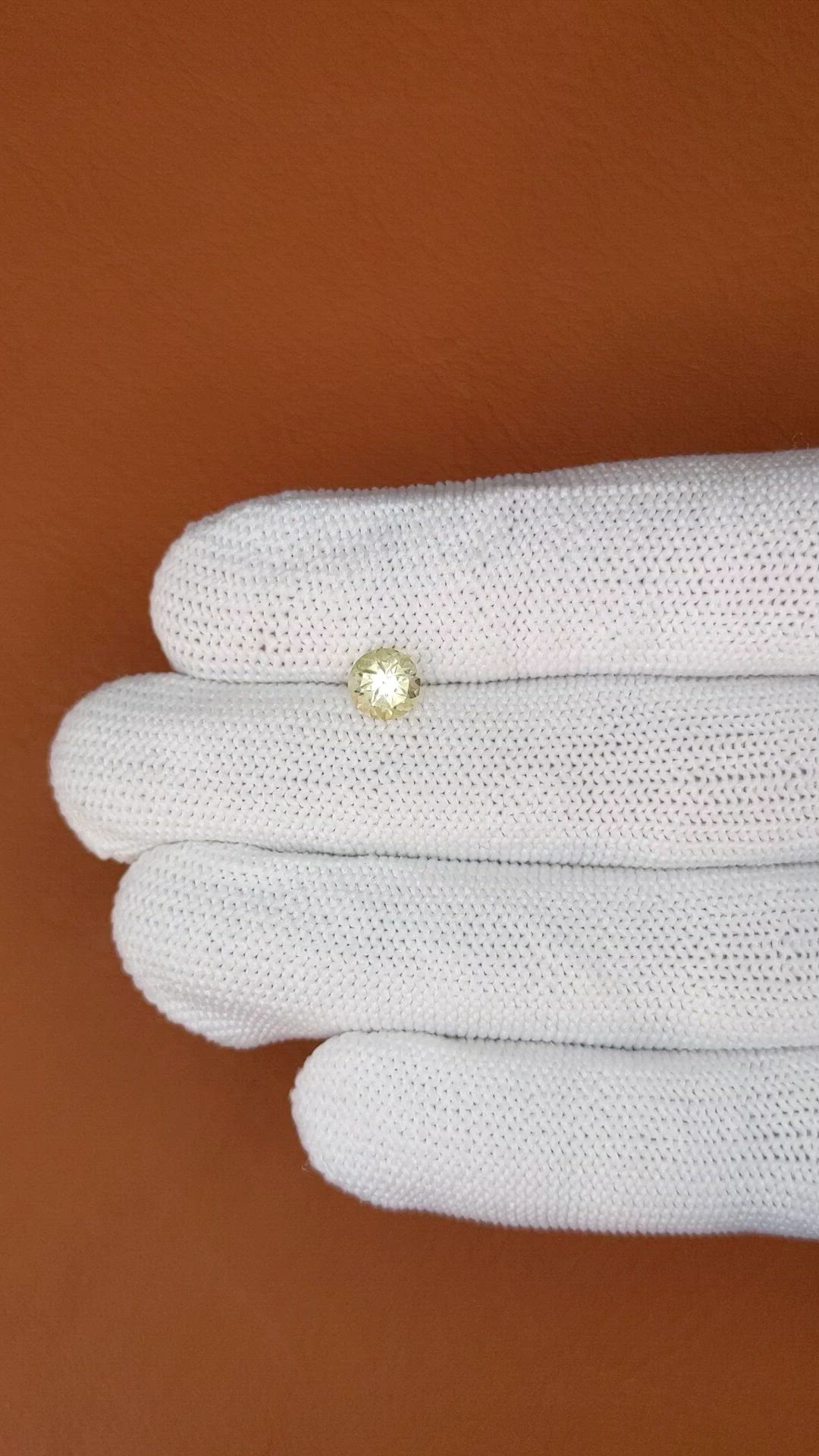 0.82 Ct. Lemon Quartz from Madagascar Size Video