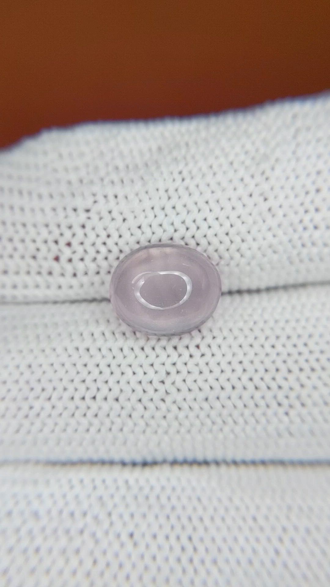 3.05 Ct. Pink Cabochon Rose Quartz from Brazil Size Video
