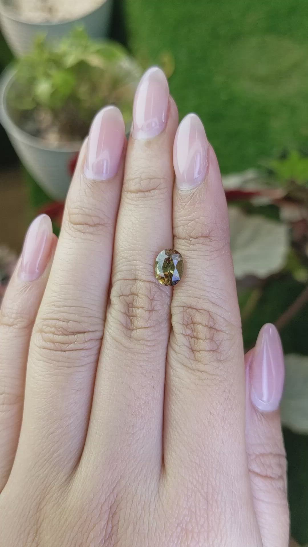 1.61 Ct. Bi Color Andalusite from Brazil Size Video