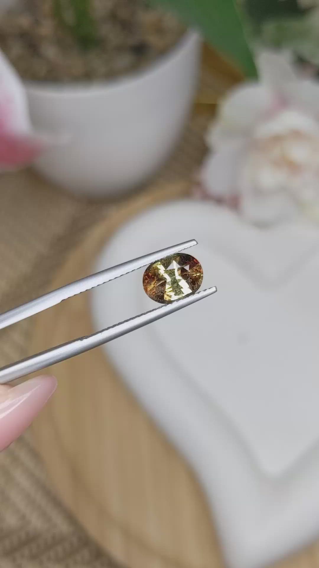 1.61 Ct. Bi Color Andalusite from Brazil Size Video
